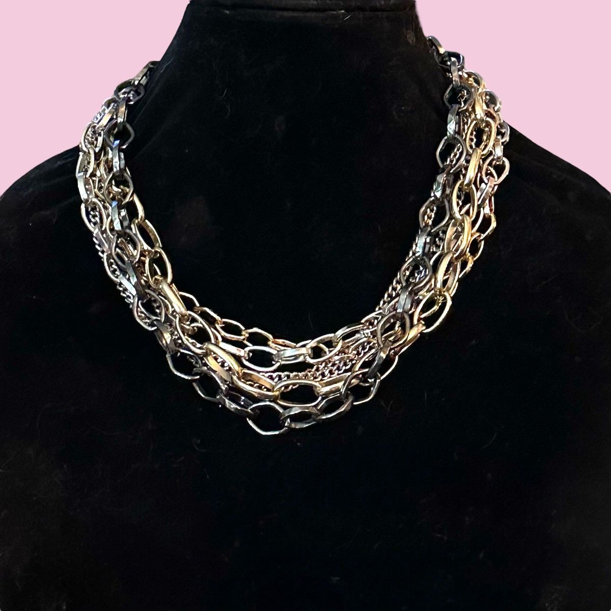 Other Chunky tricolor multi chain necklace Size ONE SIZE - 1 Thumbnail