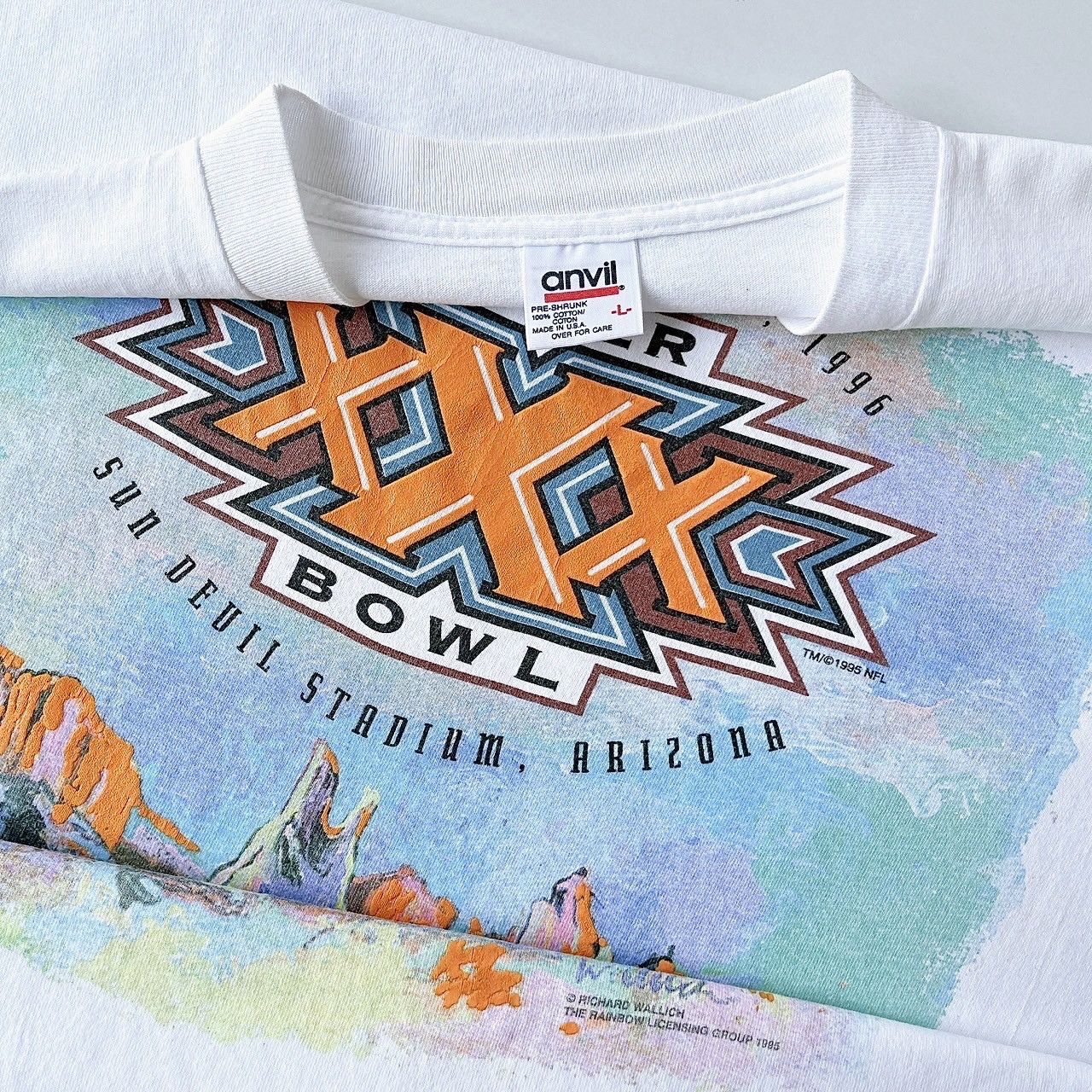 Vintage 90s Super Bowl NFL Football t-shirt/ L Size US L / EU 52-54 / 3 - 8 Thumbnail