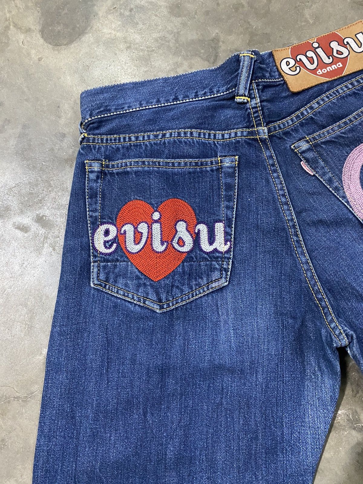 Designer × Evisu × Japanese Brand Japan Evisu Donna Selvedge imn195 Size 28" / US 6 / IT 42 - 2 Thumbnail