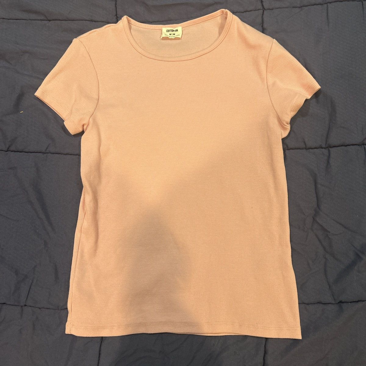 Cotton On Short sleeve tight fitting pink cotton on top Size M / US 6-8 / IT 42-44 - 1 Thumbnail