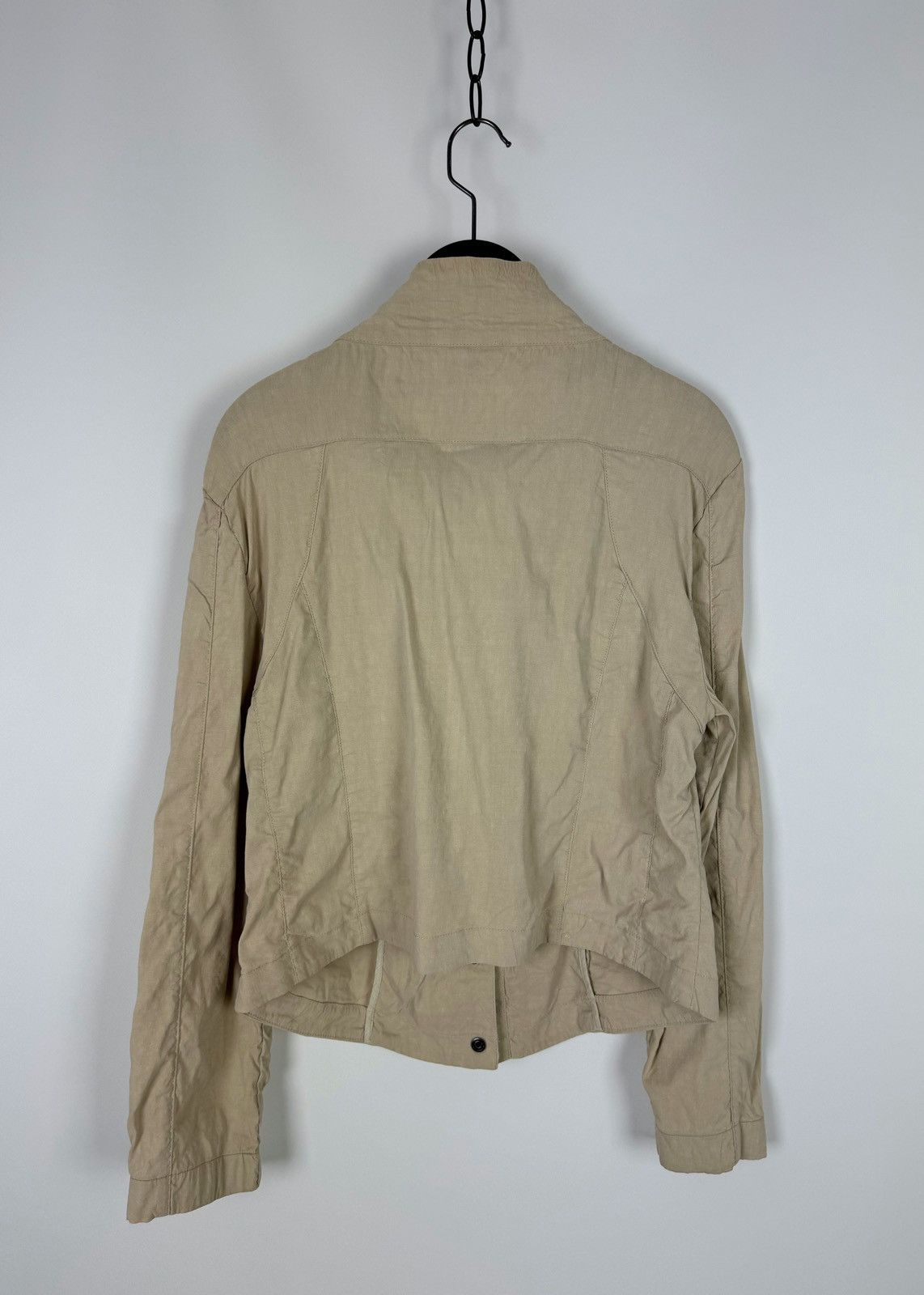 Sarah Pacini Sarah Pacini Linen Beige Light Jacket Size M / US 6-8 / IT 42-44 - 14 Thumbnail