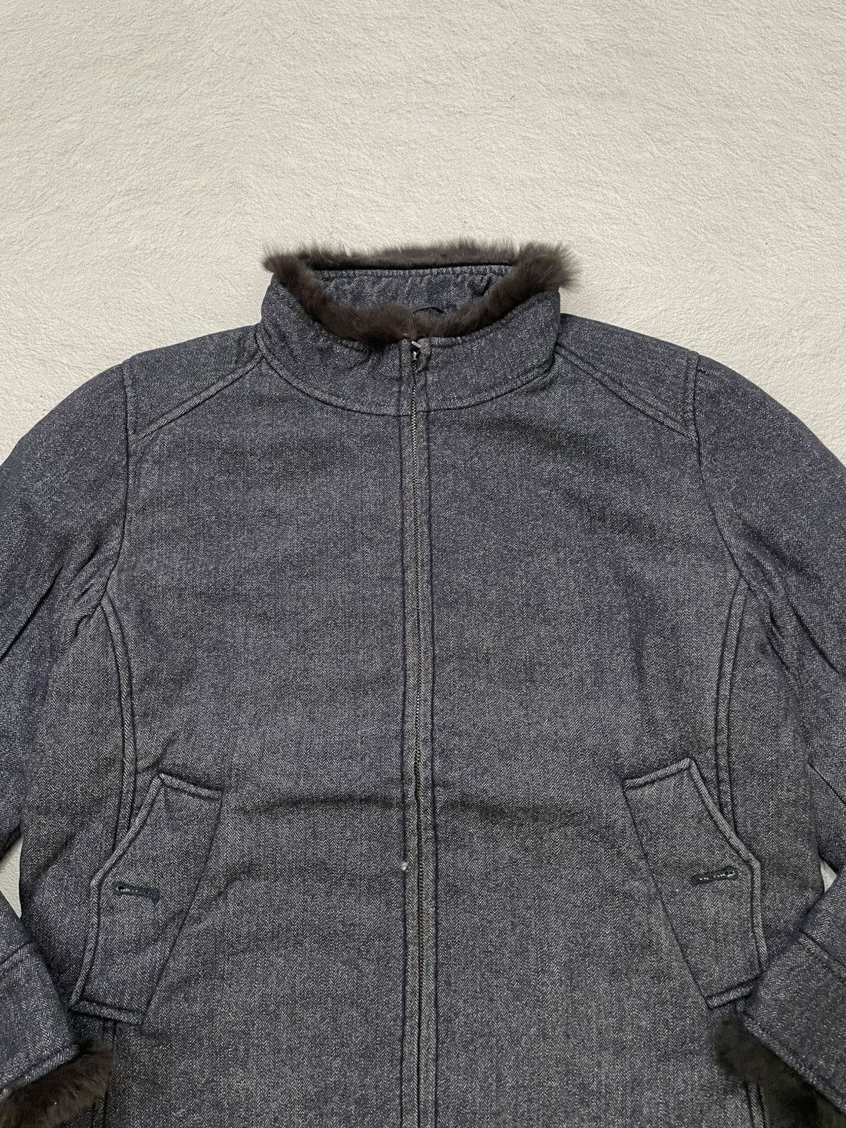 14th Addiction 2000s Japan Fur Black Jacket if6was9 LGB vkei Size US L / EU 52-54 / 3 - 2 Thumbnail