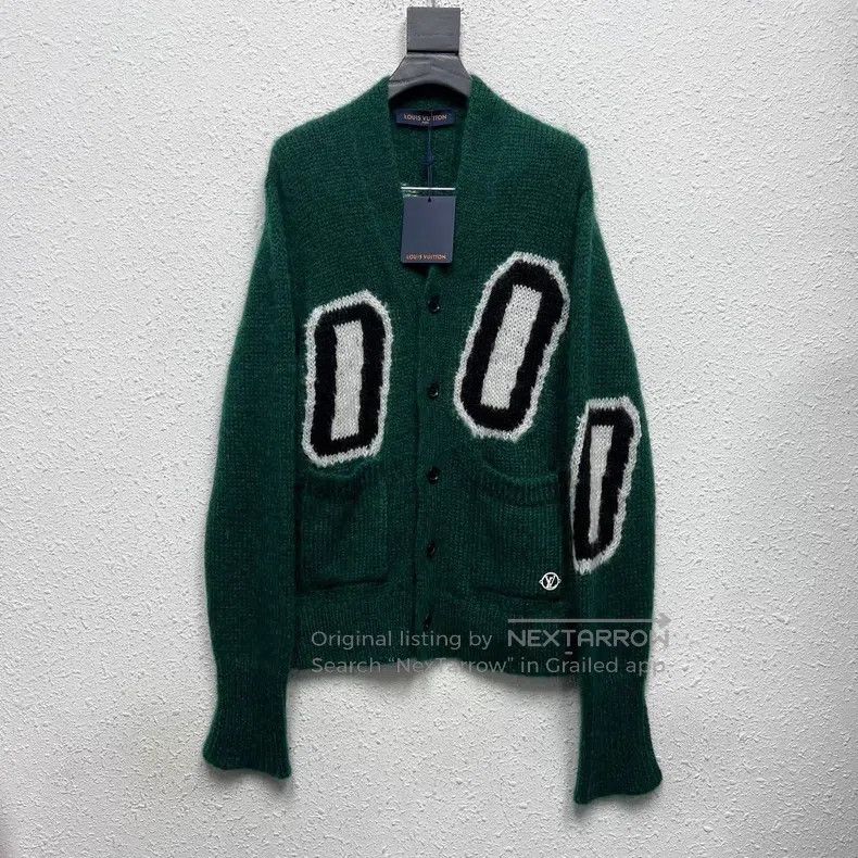 Louis Vuitton Louis Vuitton Mohair green monogrammed sweater Size US XS / EU 42 / 0 - 1 Thumbnail