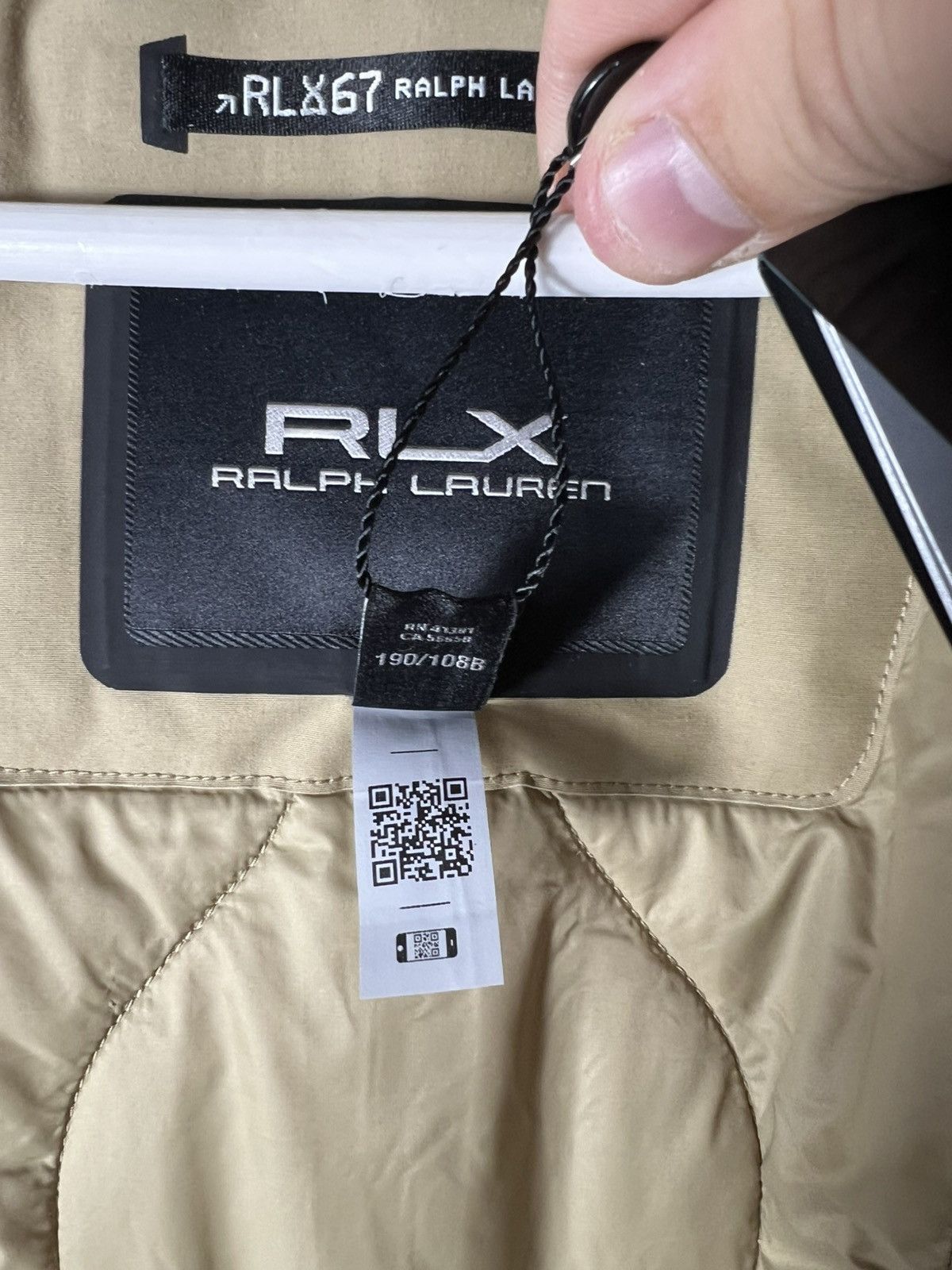 Polo Ralph Lauren 🧥 NWT RLX Ralph Lauren Water-Repellent Faille Hooded Jacket Size US XXL / EU 58 / 5 - 21 Thumbnail