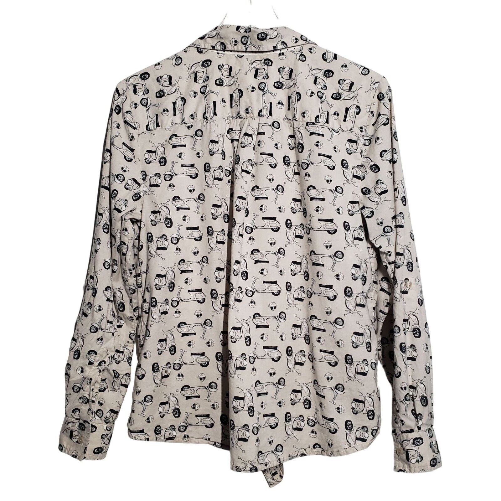 Style & Co Style & Co Moped Shirt Novelty Print Polka Dot Womens Size M Size M / US 6-8 / IT 42-44 - 7 Thumbnail