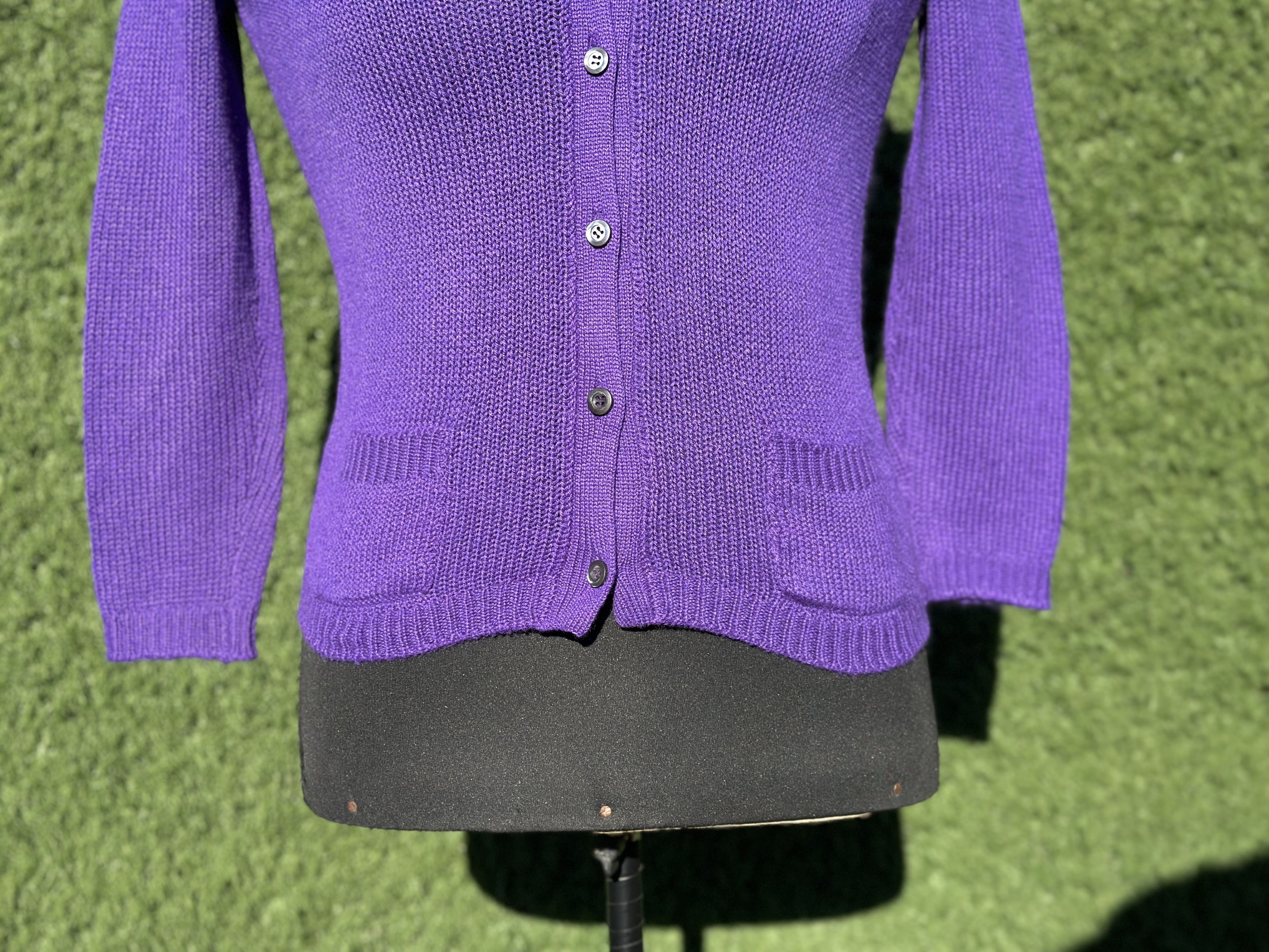 Prada Prada Cashmere V-Neck Button Cardigan Elbow Patches IT40 Size S / US 4 / IT 40 - 5 Thumbnail