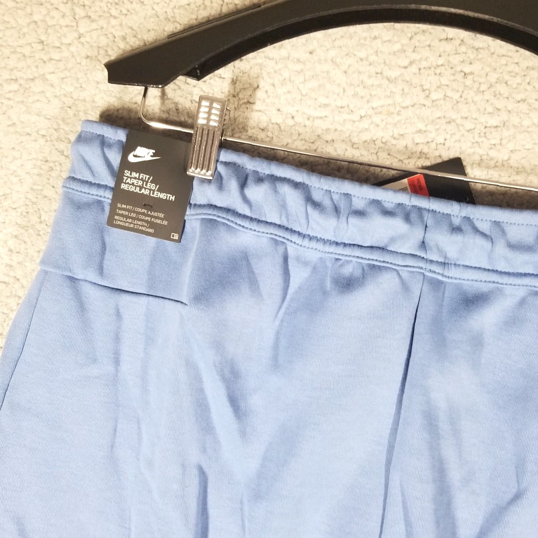 Nike VINTAGE Nike Tech Fleece Jogger Pants Men's Large Blue Activewear Tapered 90s Size US 33 - 7 Thumbnail