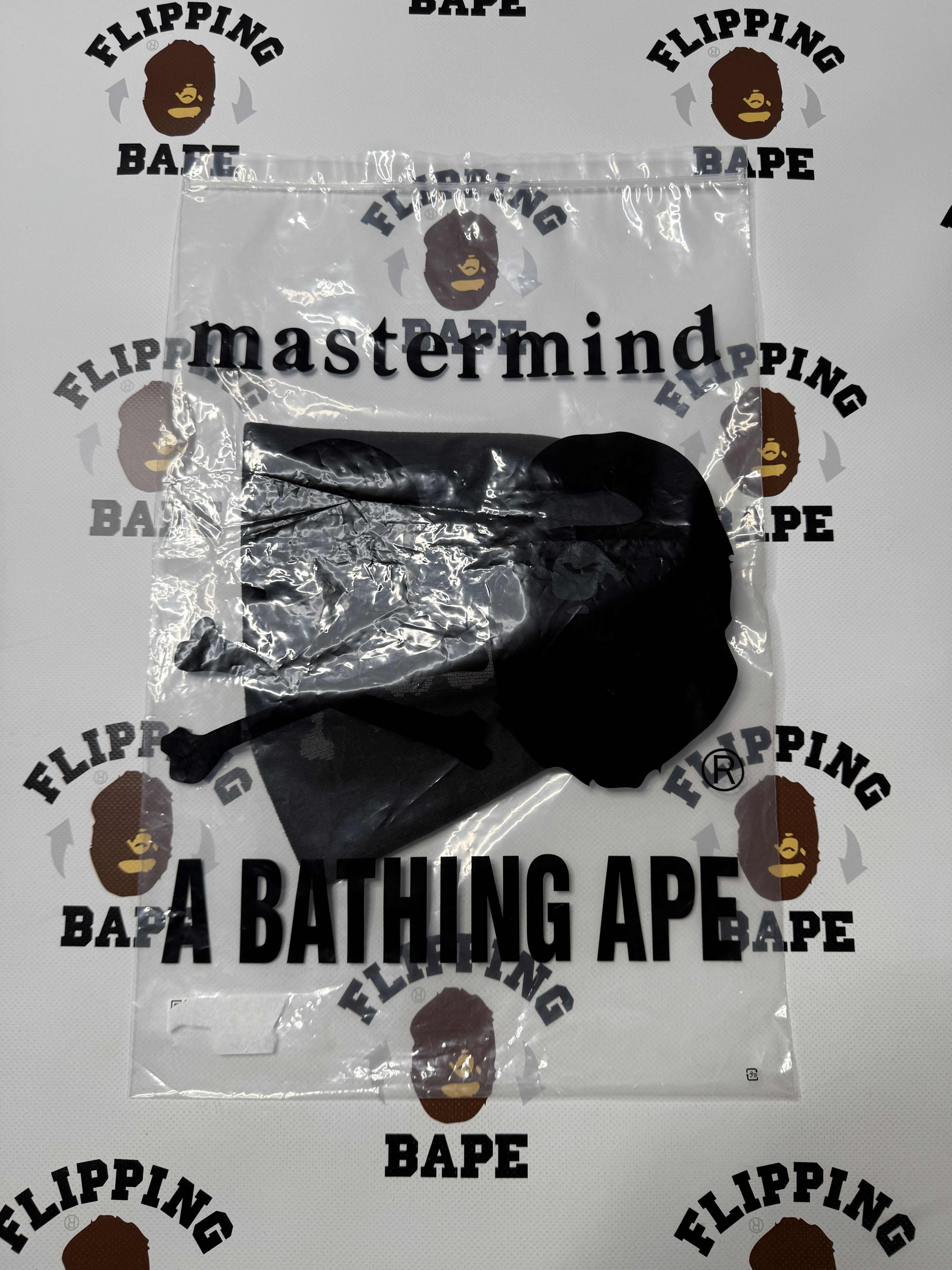 帽子 BAPE MASTERMIND JAPAN LOGO KNIT CAP BAPE X Mastermind Japan Apehead Skull Beanie Black Men's