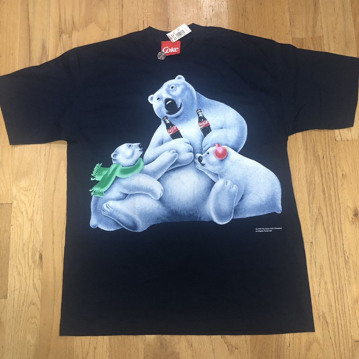 Coca Cola × Vintage 1995 Coca-Cola polar bear t-shirt | Grailed