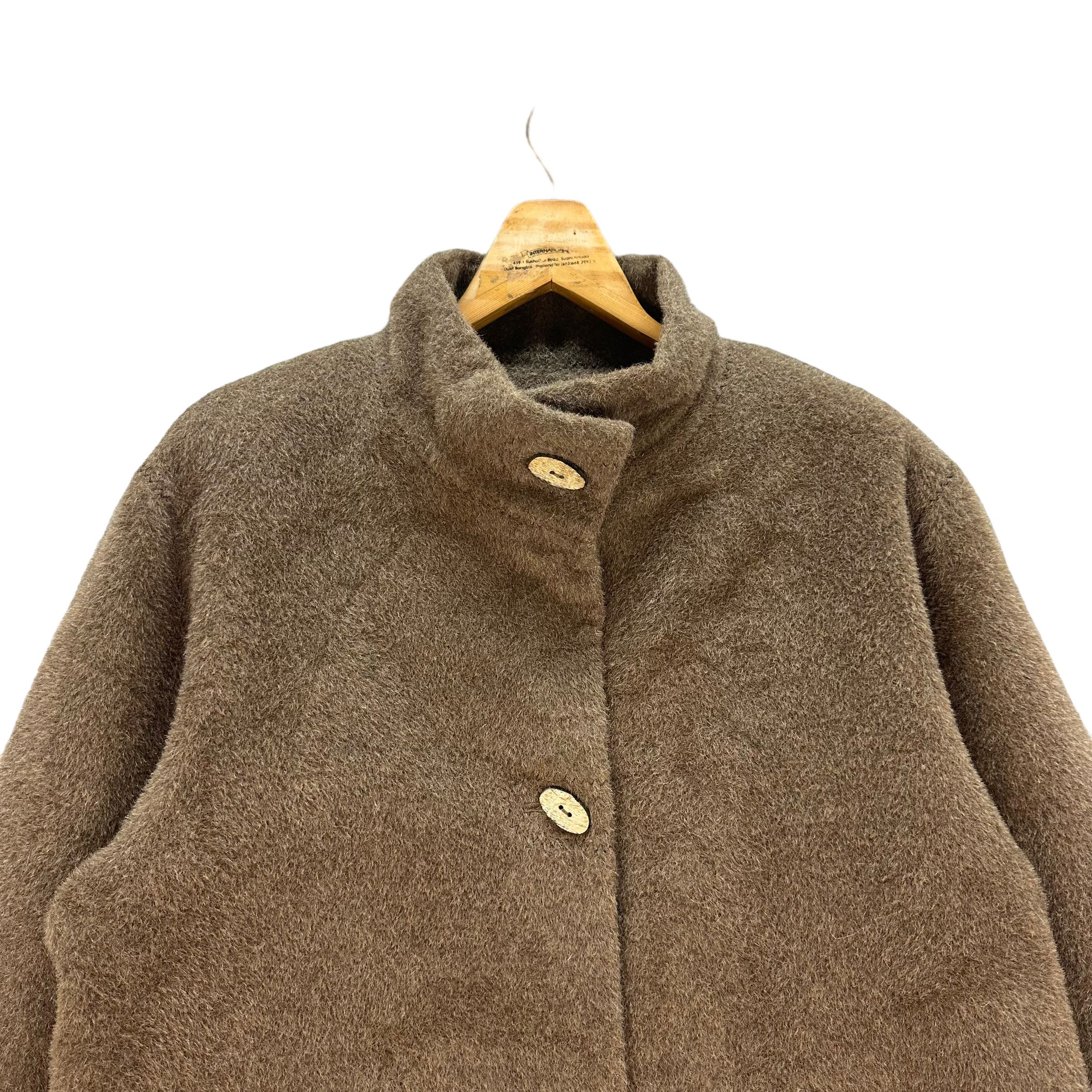 Japanese Brand MON GRE FEMME MOHAIR COAT #8060-199 Size M / US 6-8 / IT 42-44 - 2 Thumbnail