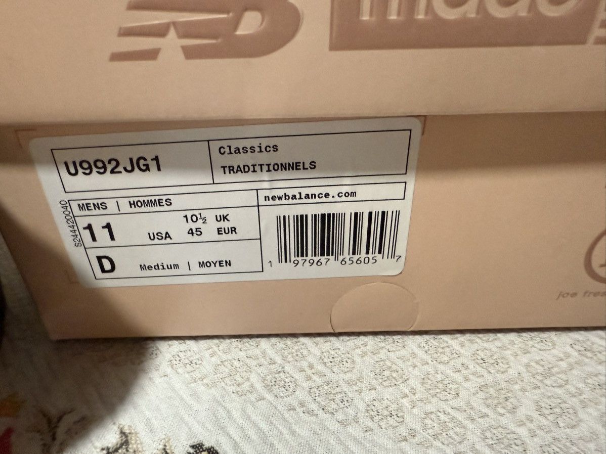 Joe Freshgoods × New Balance NEW BALANCE JOE FRESHGOODS X 992 MADE IN USA 'AGED WELL' 11 Size US 11 / EU 44 - 10 Thumbnail