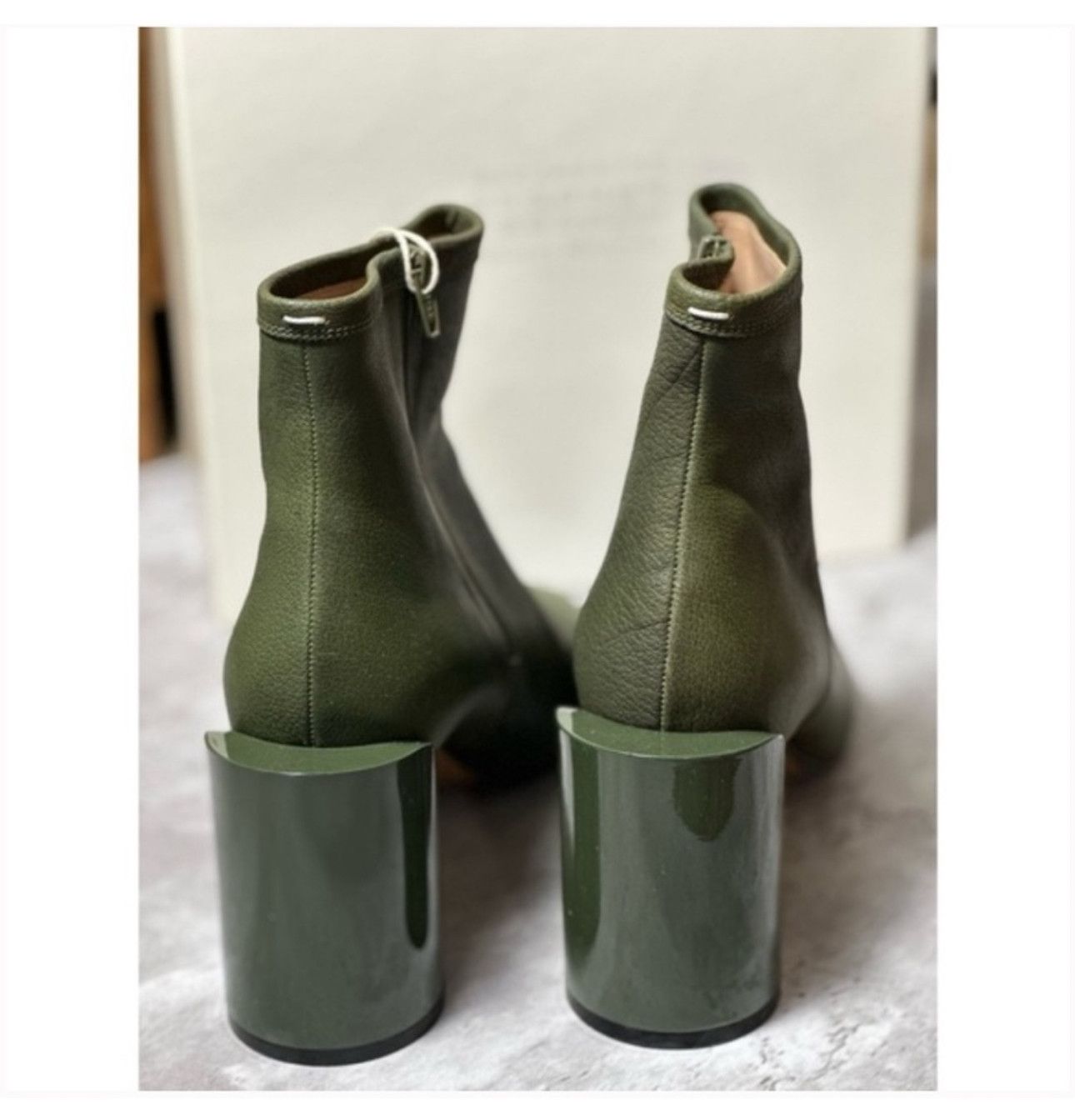 Maison Margiela Maison Margiela off-center stacked heel ankle boot 41 Size US 11 / IT 41 - 4 Thumbnail