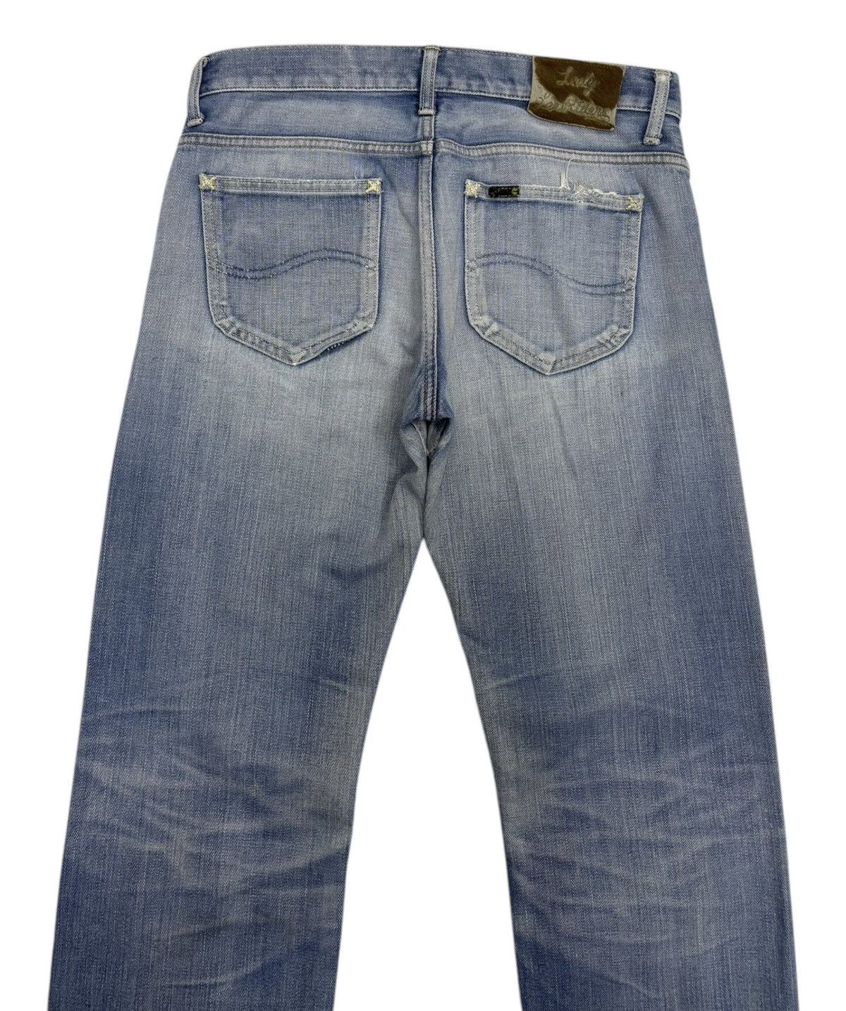 Lee 🔥VINTAGE LADY LEE RIDERS SELVEDGE JEANS DISTRESSED DENIM Size 32" / US 10 / IT 46 - 8 Thumbnail