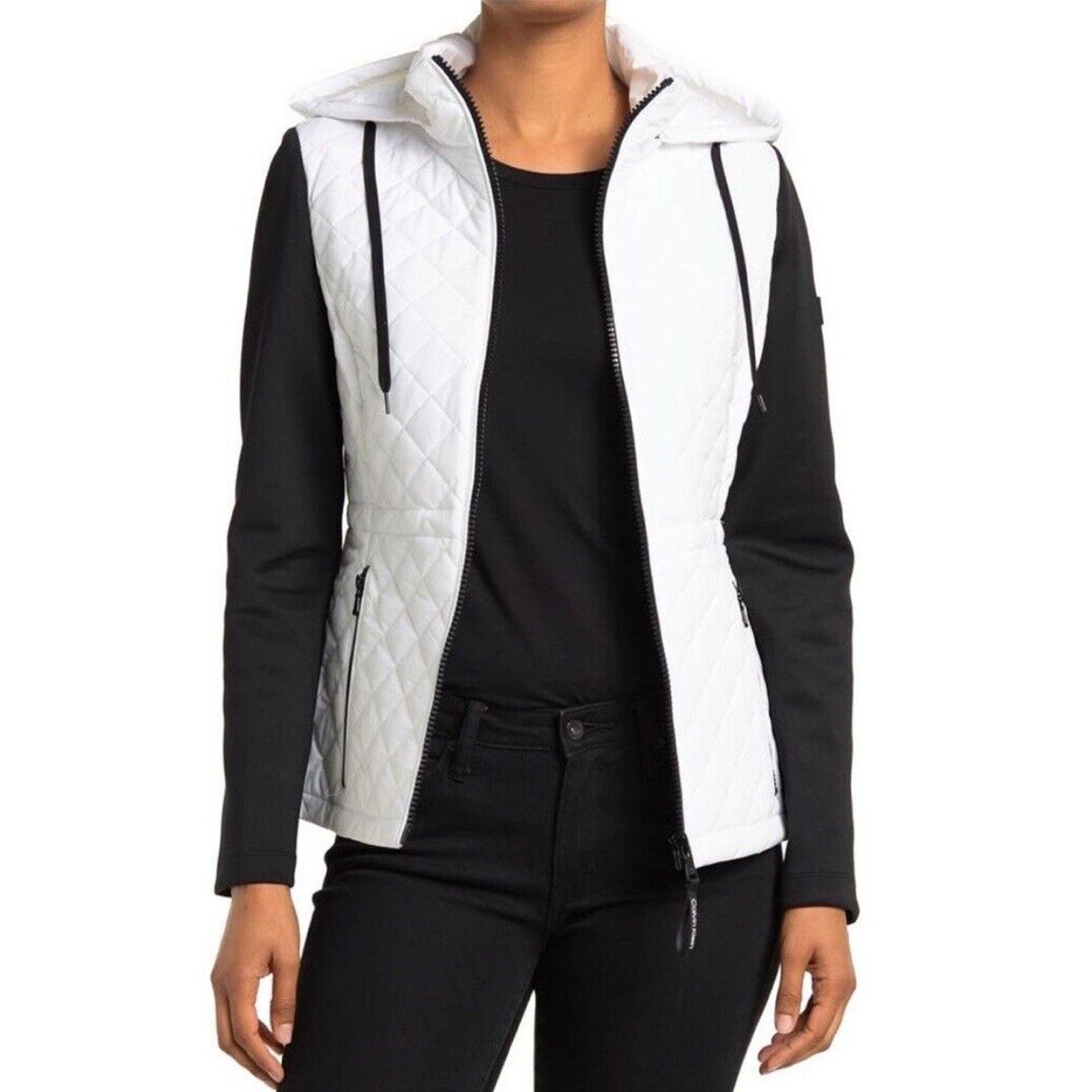 Calvin Klein Calvin Klein Diamond Quilted Jacket Removable Hood. Size L Size L / US 10 / IT 46 - 1 Thumbnail