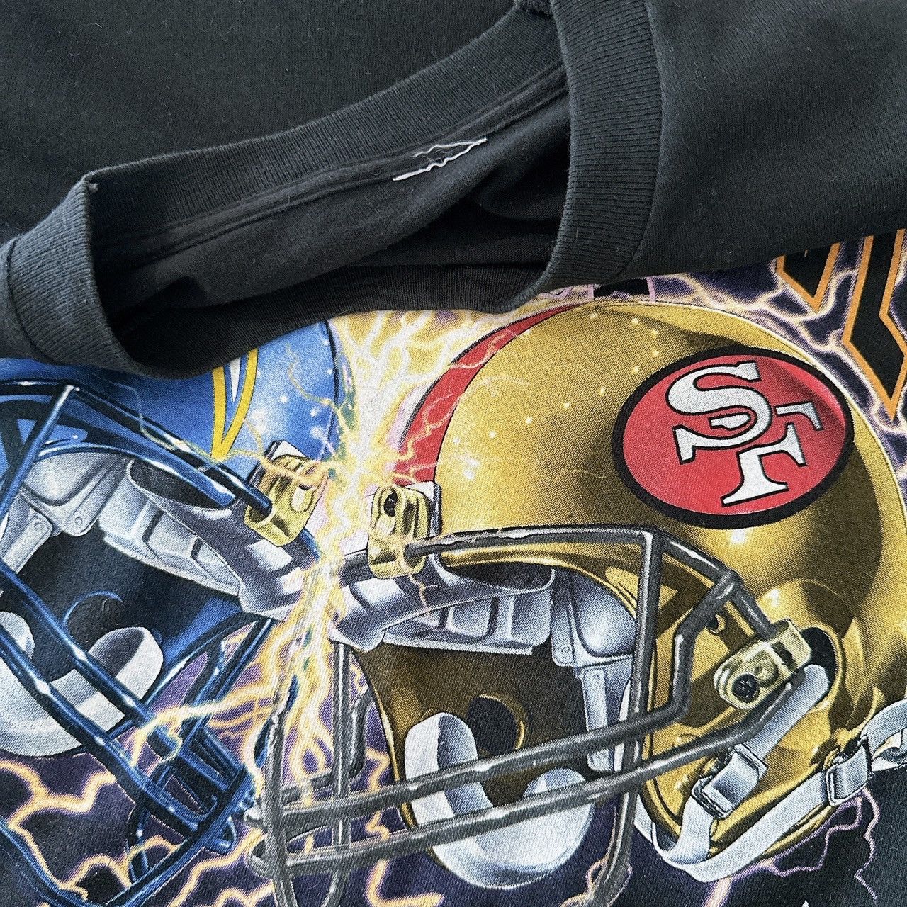 Vintage 90s Chargers Vs 49ers NFL t-shirt/ XL Size US XL / EU 56 / 4 - 8 Thumbnail
