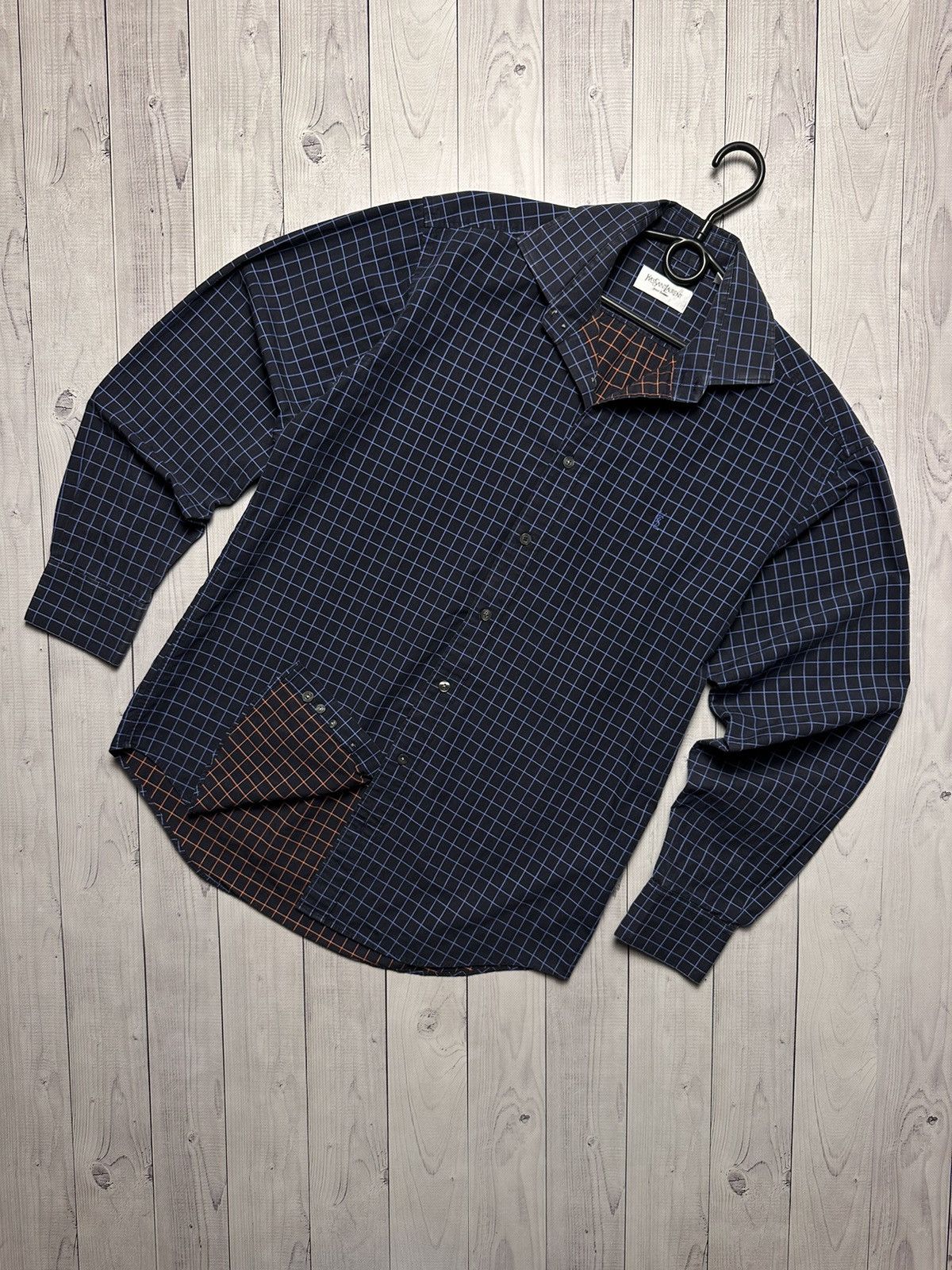 Yves Saint Laurent Vintage Yves Saint Laurent plaid shirt rare size M logo Size US M / EU 48-50 / 2 - 1 Thumbnail