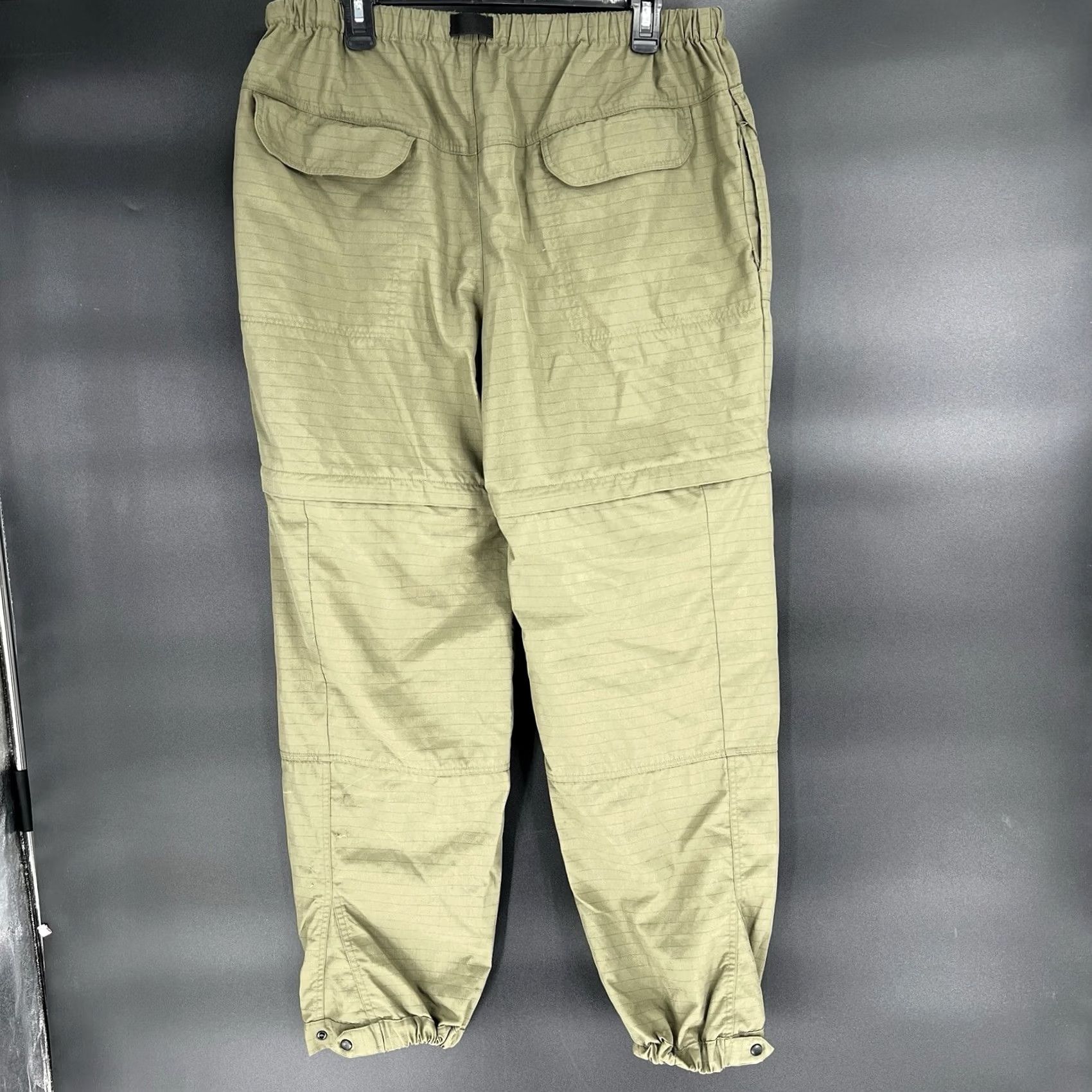 Vintage Vintage LL Bean Convertible Hiking Pants Mens Green Nylon Cargo Zip Off Medium Size US 31 - 6 Thumbnail