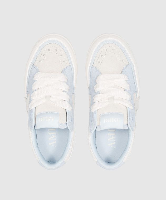 Balenciaga o1s1wg111125 Sunset Skate Low-Top Sneakers in Blue/White Size US 11 / IT 41 - 4 Thumbnail