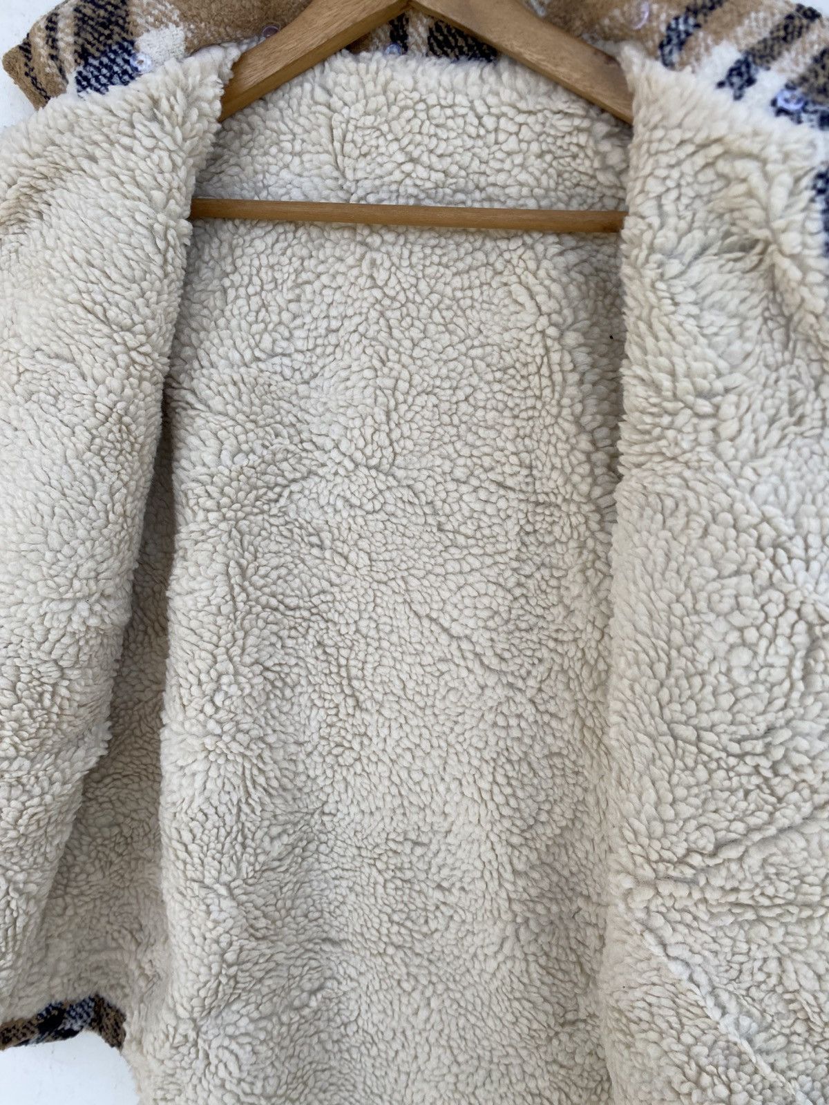Japanese Brand Checked Jacket With Sherpa Lining Heavy Coats Size US M / EU 48-50 / 2 - 8 Thumbnail
