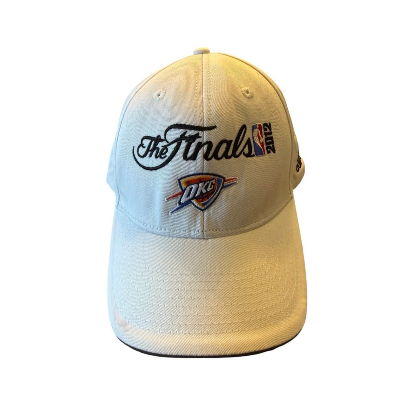 Adidas NBA OKC Thunder Finals 2012 White Cap/Hat Adidas Adjustable Size ONE SIZE - 1 Thumbnail