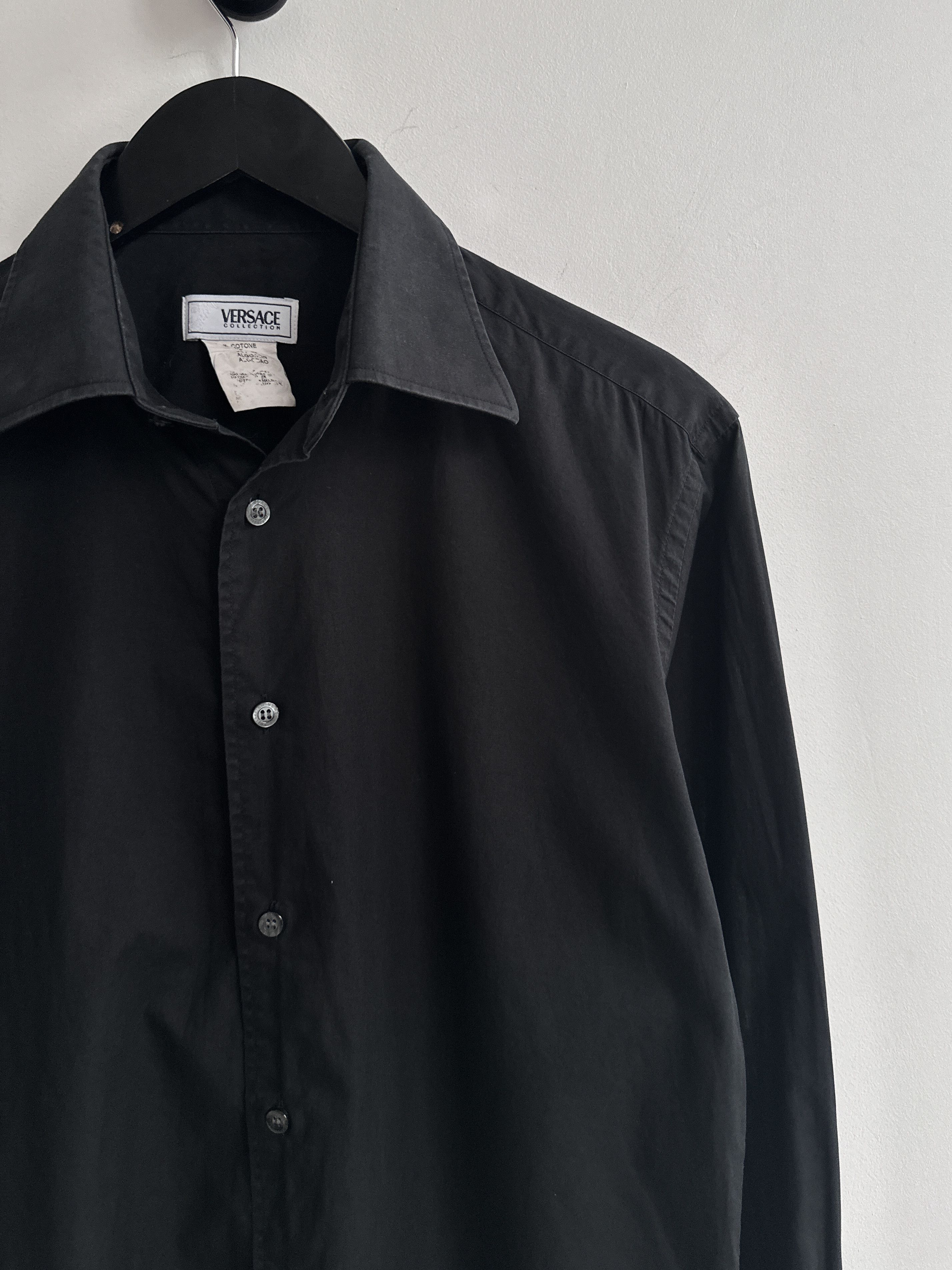Versace Vintage Versace Collection Black Shirt Size US M / EU 48-50 / 2 - 3 Thumbnail