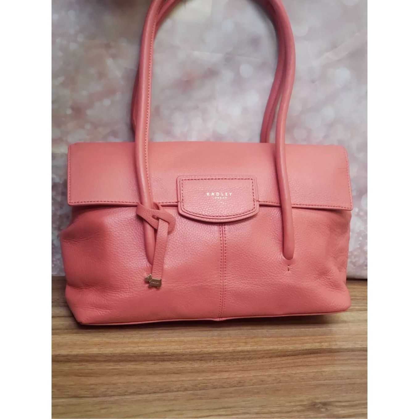 Other Radley London Pebble Leather Shoulder Bag Burnham Beeches Coral Pink Size ONE SIZE - 1 Thumbnail