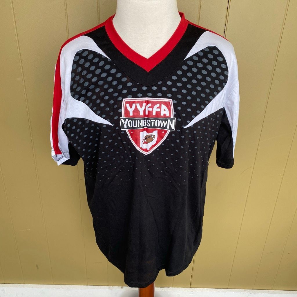 Other YYFFA men 2XL v-neck short sleeve flag football shirt Size US XXL / EU 58 / 5 - 1 Thumbnail