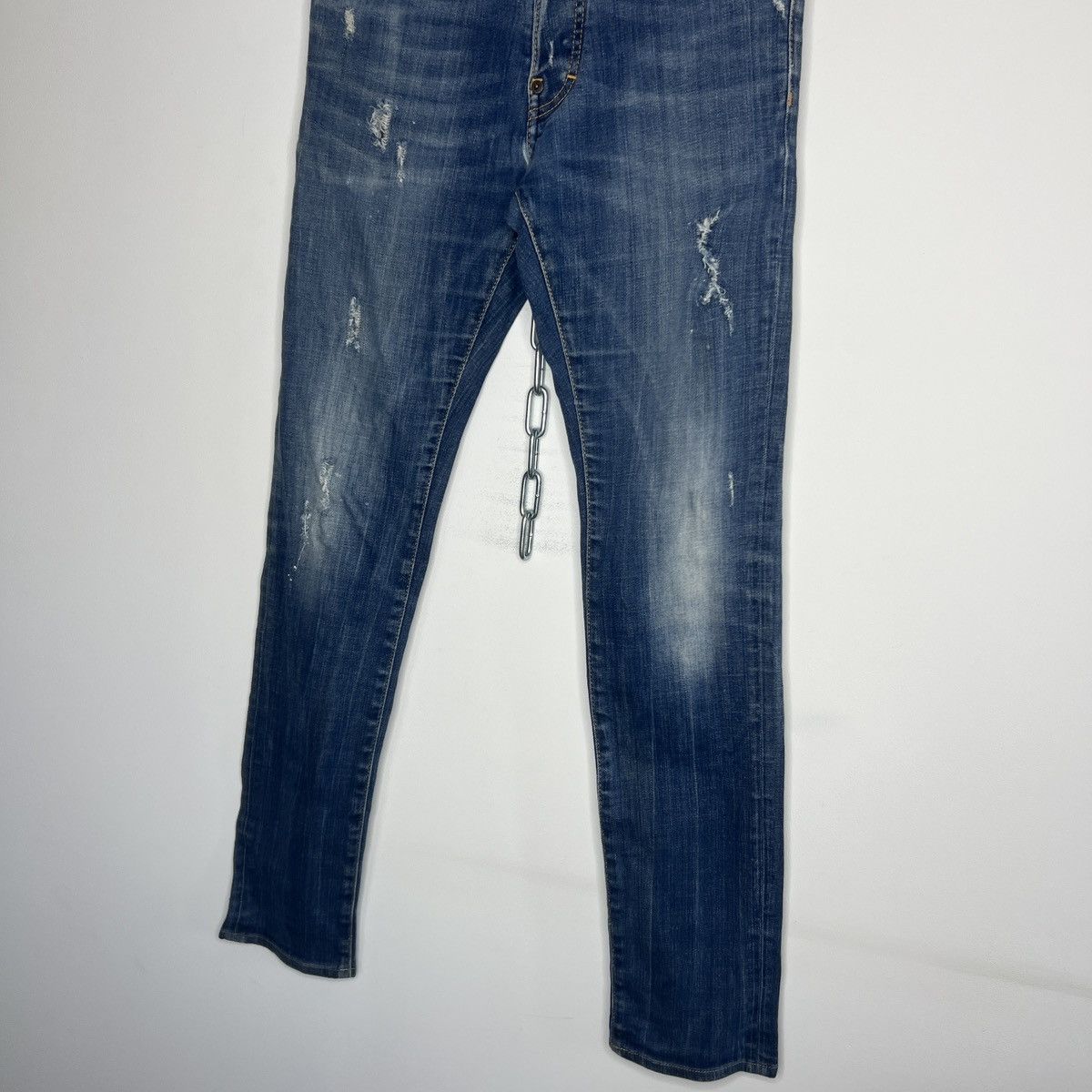Dsquared2 × Japanese Brand × Vintage Dsquared2 Cool Guy Jeans - Dark Blue Washed Distressed Size US 30 / EU 46 - 4 Thumbnail
