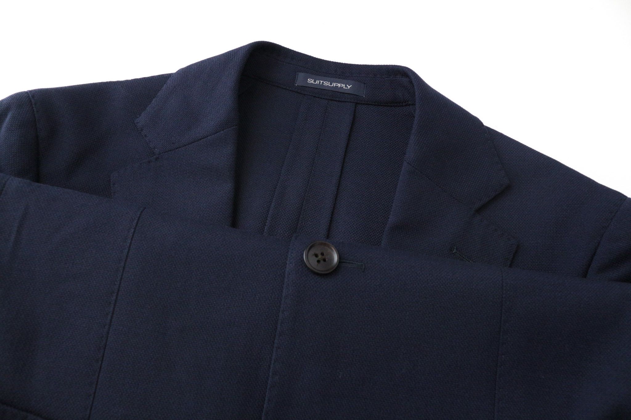 HAVANA PATCH UK36R Slim Unlined Wool Stretch Blue 68288