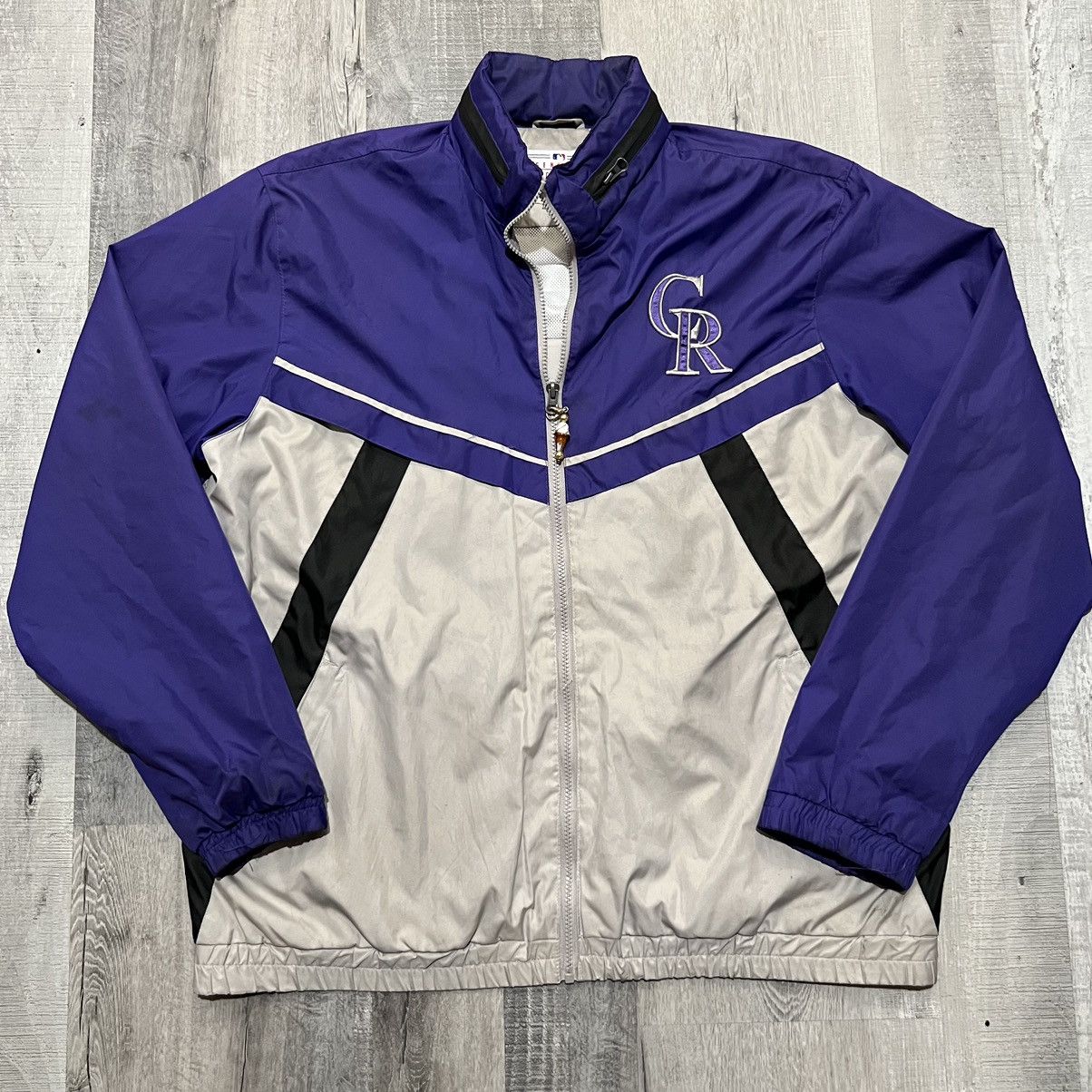 G-III Colorado Rockies Windbreaker Jacket Grey MLB Baseball Jacket Size US L / EU 52-54 / 3 - 1 Thumbnail