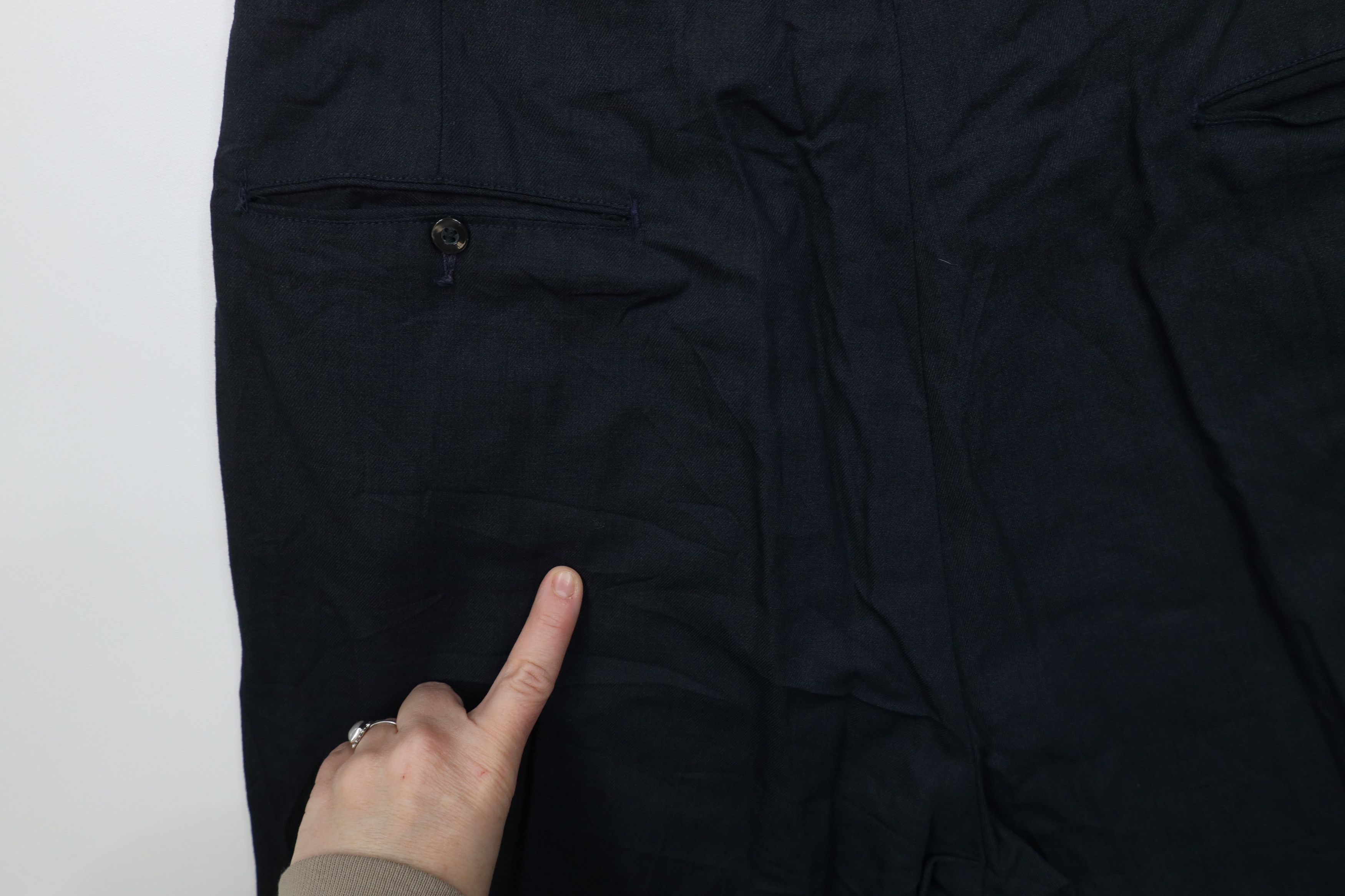 Vintage Vintage 50s Hollywood Regency Gabardine Wide Leg Chino Pants Size US 38 / EU 54 - 12 Thumbnail