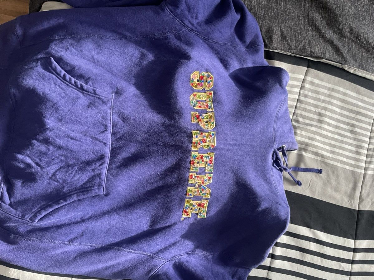 Supreme Supreme Jewels Hooded Sweatshirt (FW20) Dark Royal Size US L / EU 52-54 / 3 - 2 Thumbnail