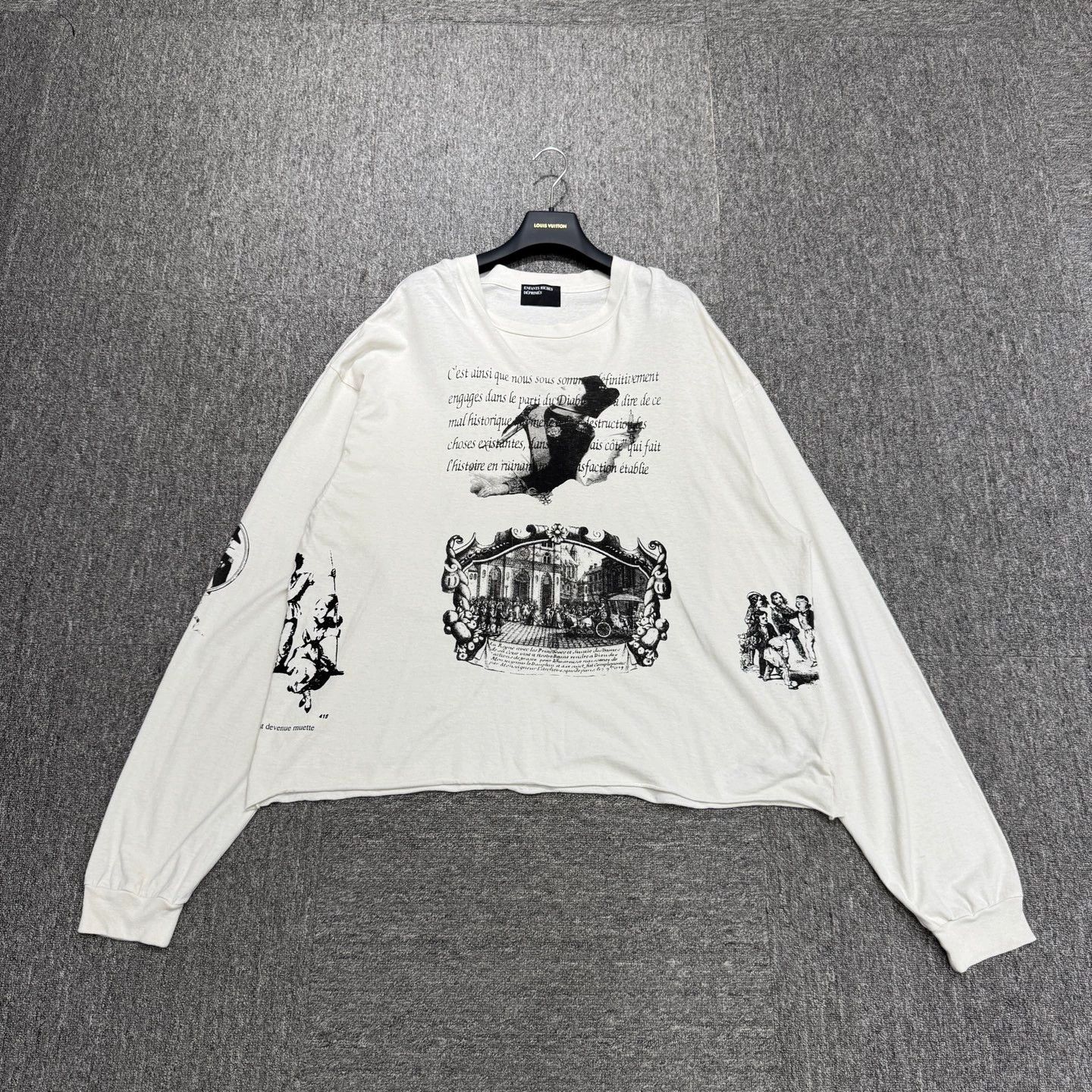 Enfants Riches Deprimes ERD FW25 Napoleon Letter Carriage Print White LS XL 98 new Size US XL / EU 56 / 4 - 1 Thumbnail