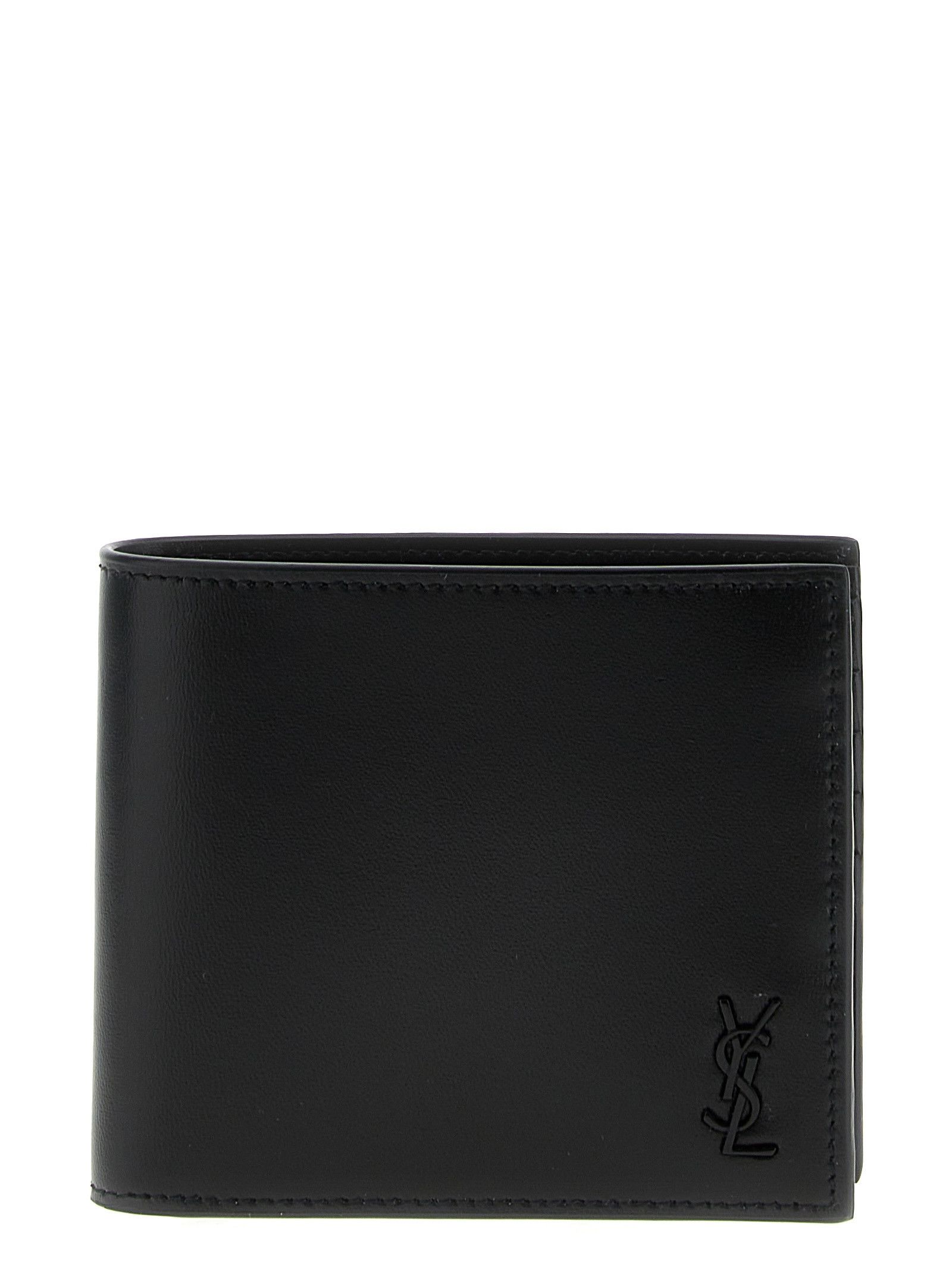 Saint Laurent Paris Logo Leather Wallet Size ONE SIZE - 1 Thumbnail
