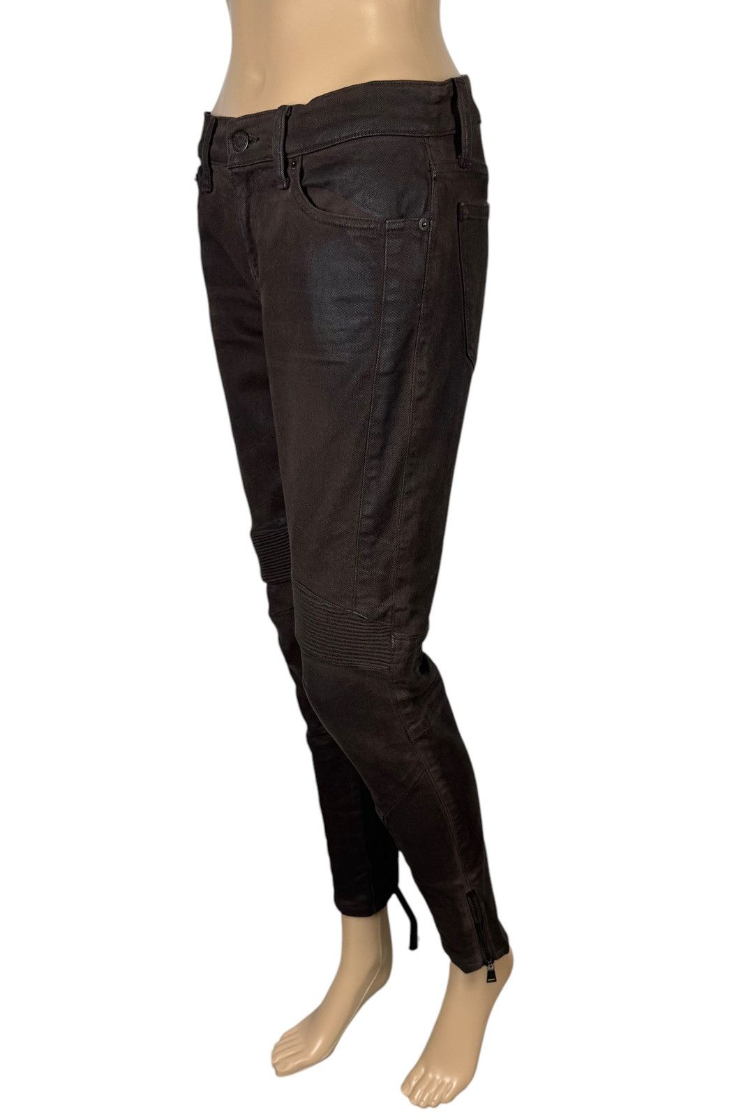 Polo Ralph Lauren Polo Ralph Lauren Waxed Jeans Biker Ankle Zip size 27 Size 27" / US 4 / IT 40 - 1 Thumbnail