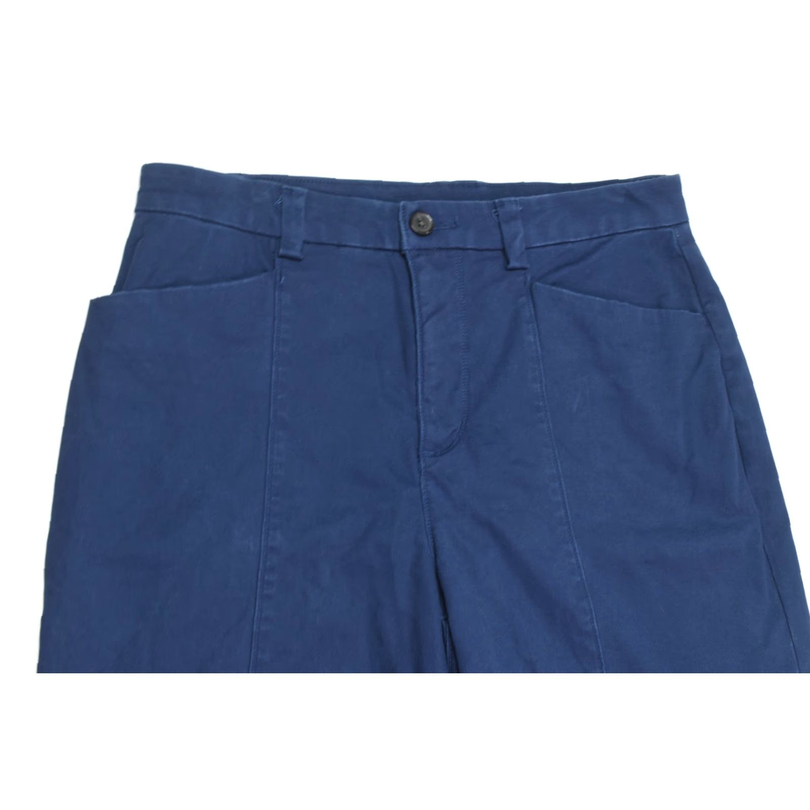Vintage Duluth Chino Wide Leg Crop Pants Womens 10 Blue High-Rise Cotton Size 32" / US 10 / IT 46 - 3 Thumbnail