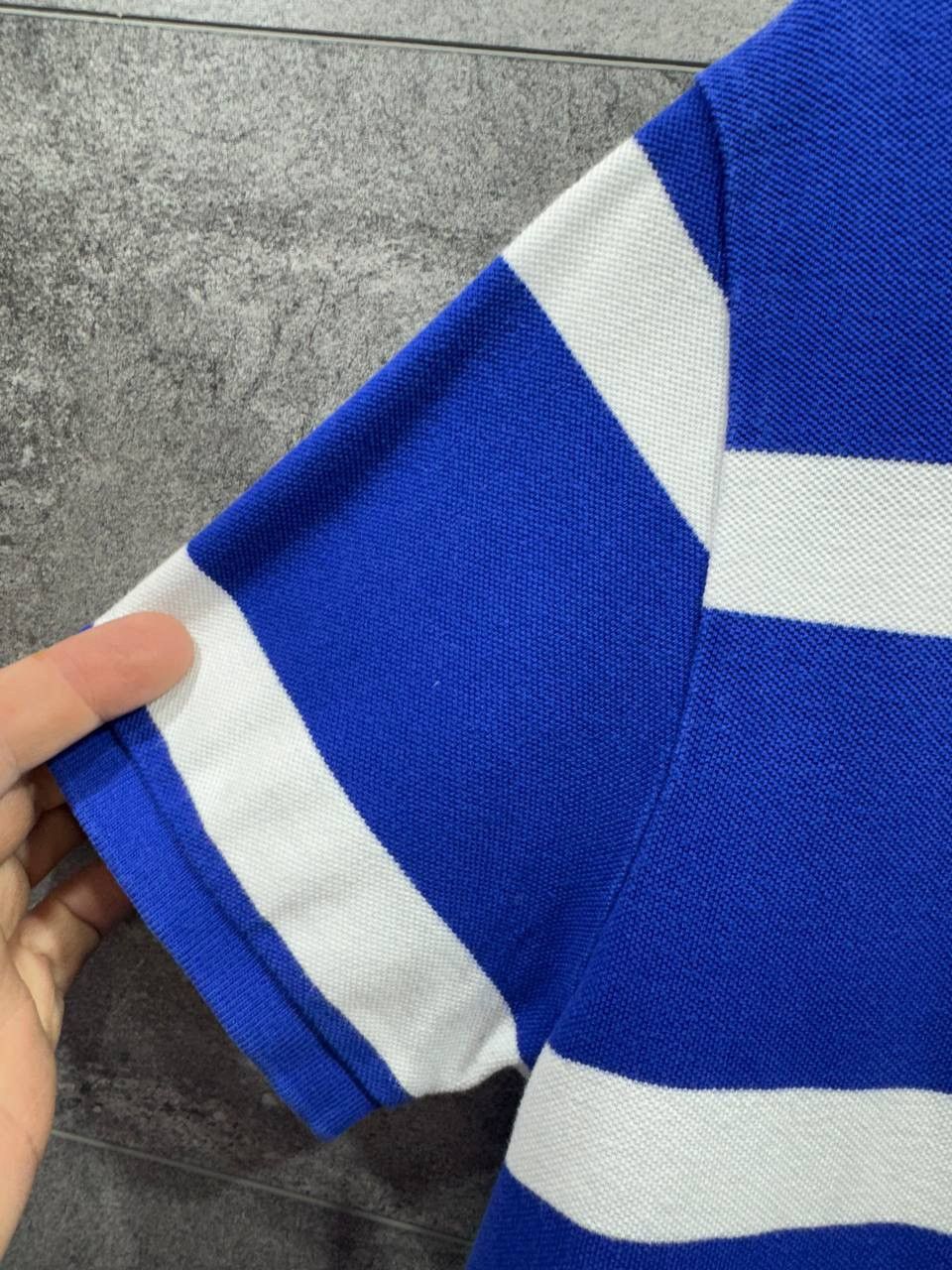 Ralph Lauren Polo Ralph Lauren Navy Blue White Striped Custom Fit Polo Size US M / EU 48-50 / 2 - 16 Thumbnail