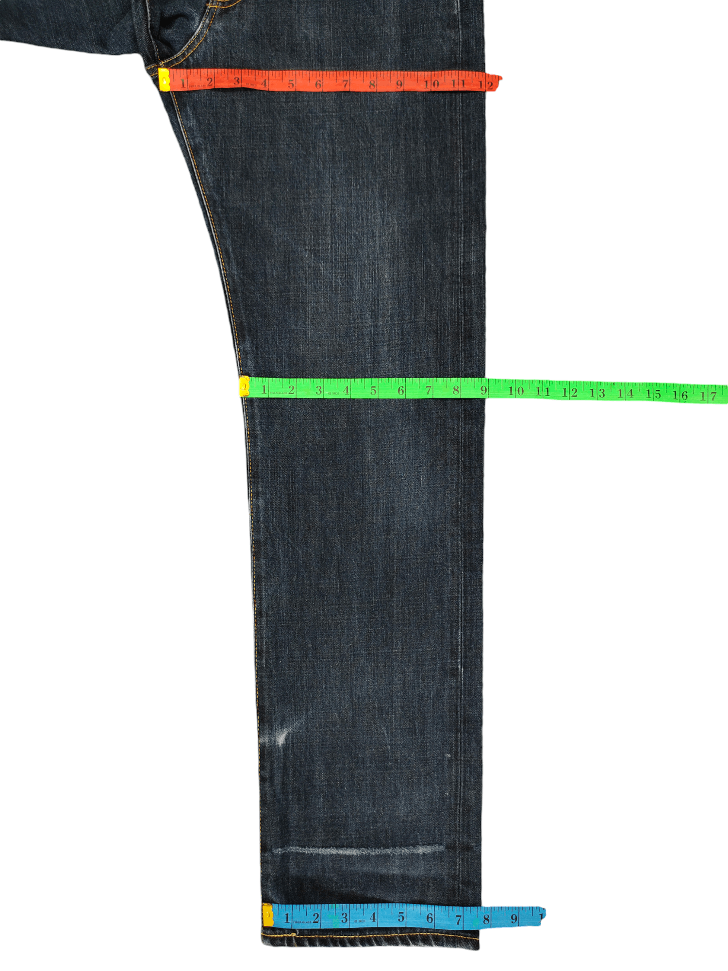 Futura 1990s Futura Embroidered Logo Distress Denim Jeans Size US 30 / EU 46 - 11 Thumbnail