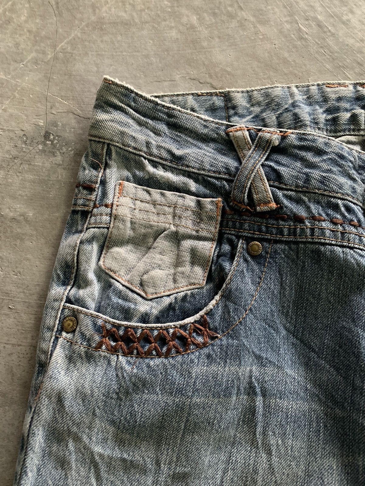 If Six Was Nine flare vintage japanese jeans western style backpocket patch Size US 32 / EU 48 - 9 Thumbnail