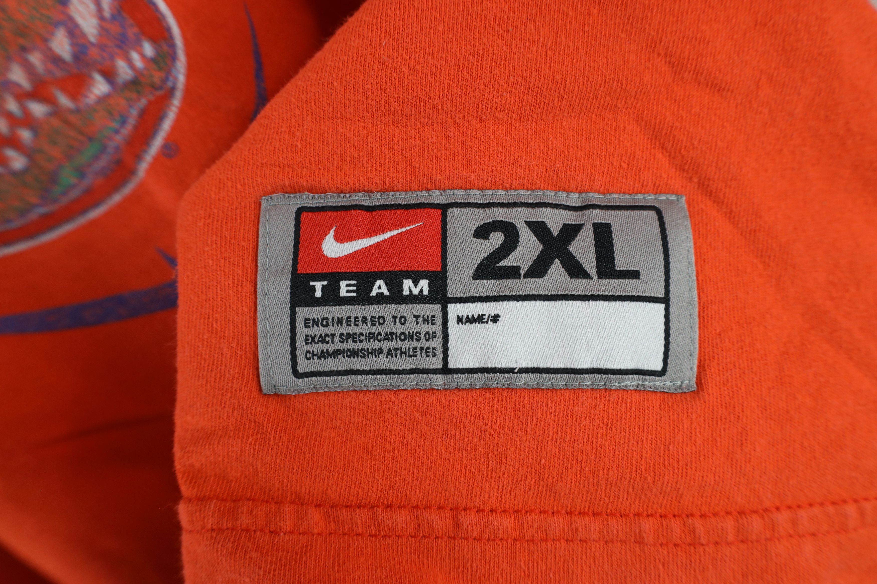 Nike × Vintage Vintage Nike Scott Mini Swoosh University of Florida T-Shirt Size US XXL / EU 58 / 5 - 4 Thumbnail