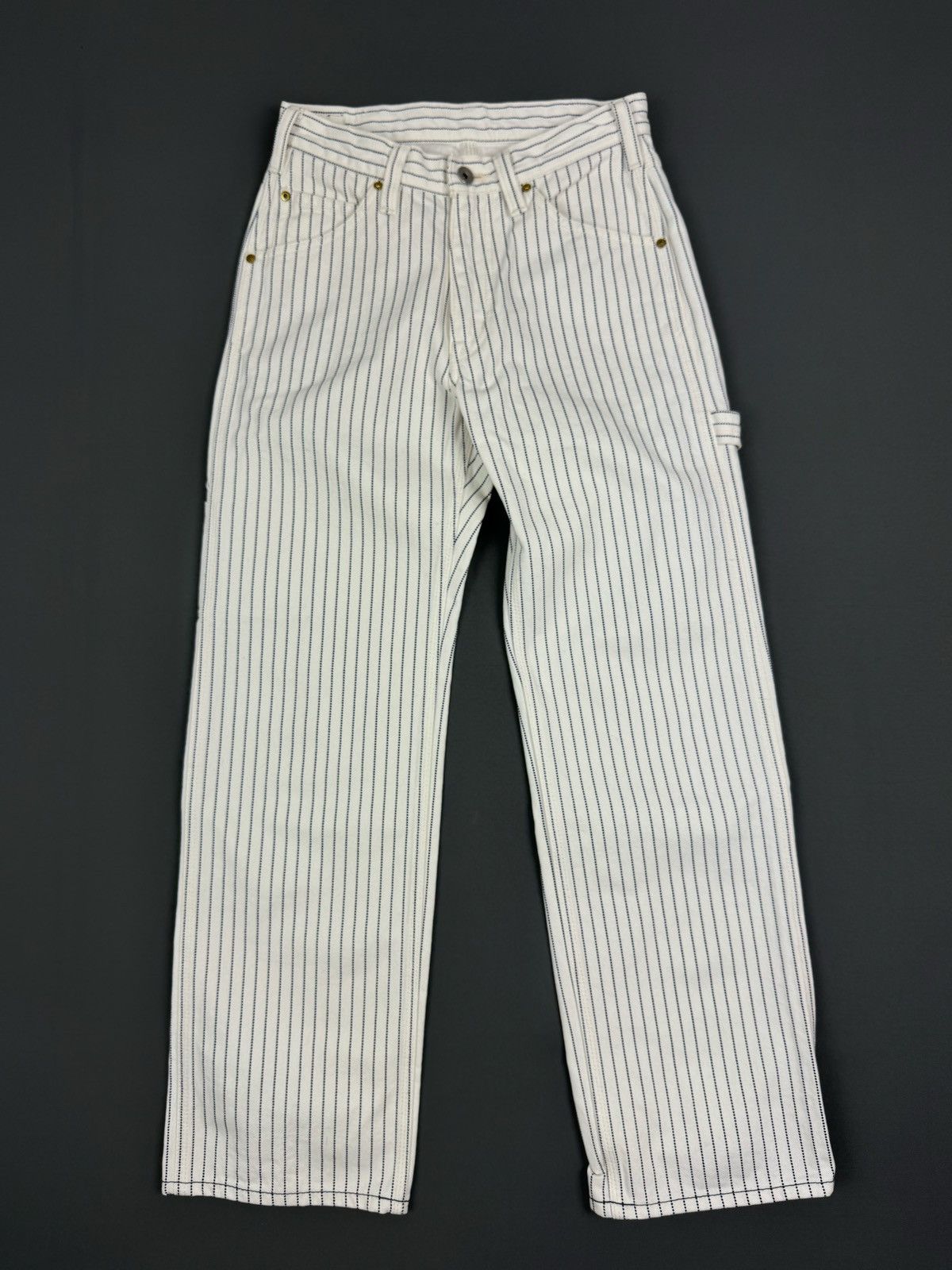 Other Iron Heart Carpenter Striped White Pants Size 29 Size US 29 - 1 Thumbnail