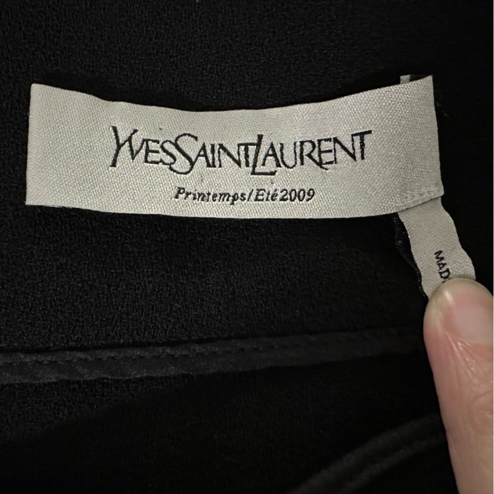 Yves Saint Laurent Vintage YSL x Stefano Pilati 09 Wool Harem Pants Black FR 40 Size 28" / US 6 / IT 42 - 2 Thumbnail