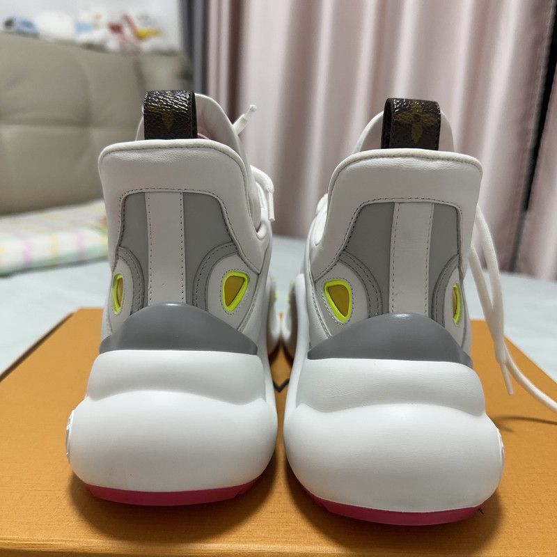 Louis Vuitton Louis Vuitton Archlight Sneakers in White and Pink -2508 Size US 6 / IT 36 - 3 Thumbnail