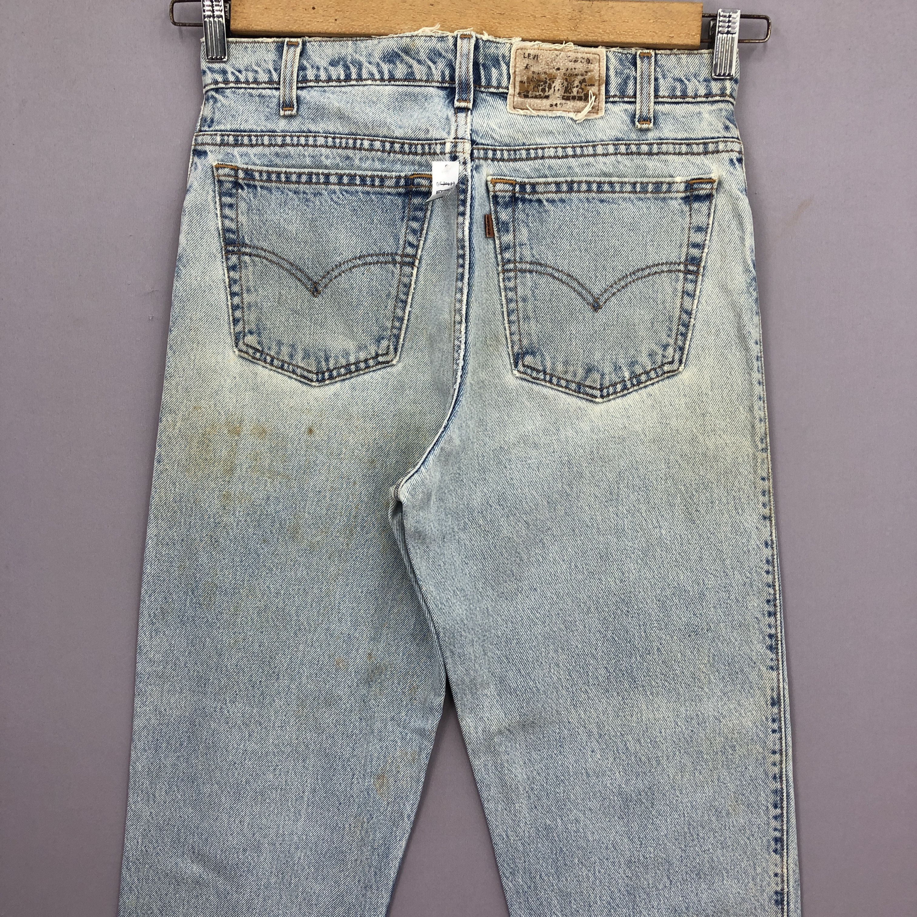 Levi's Vintage Levis Stonewash Jeans Light Wash Orange Tab Denim Size US 30 / EU 46 - 4 Thumbnail