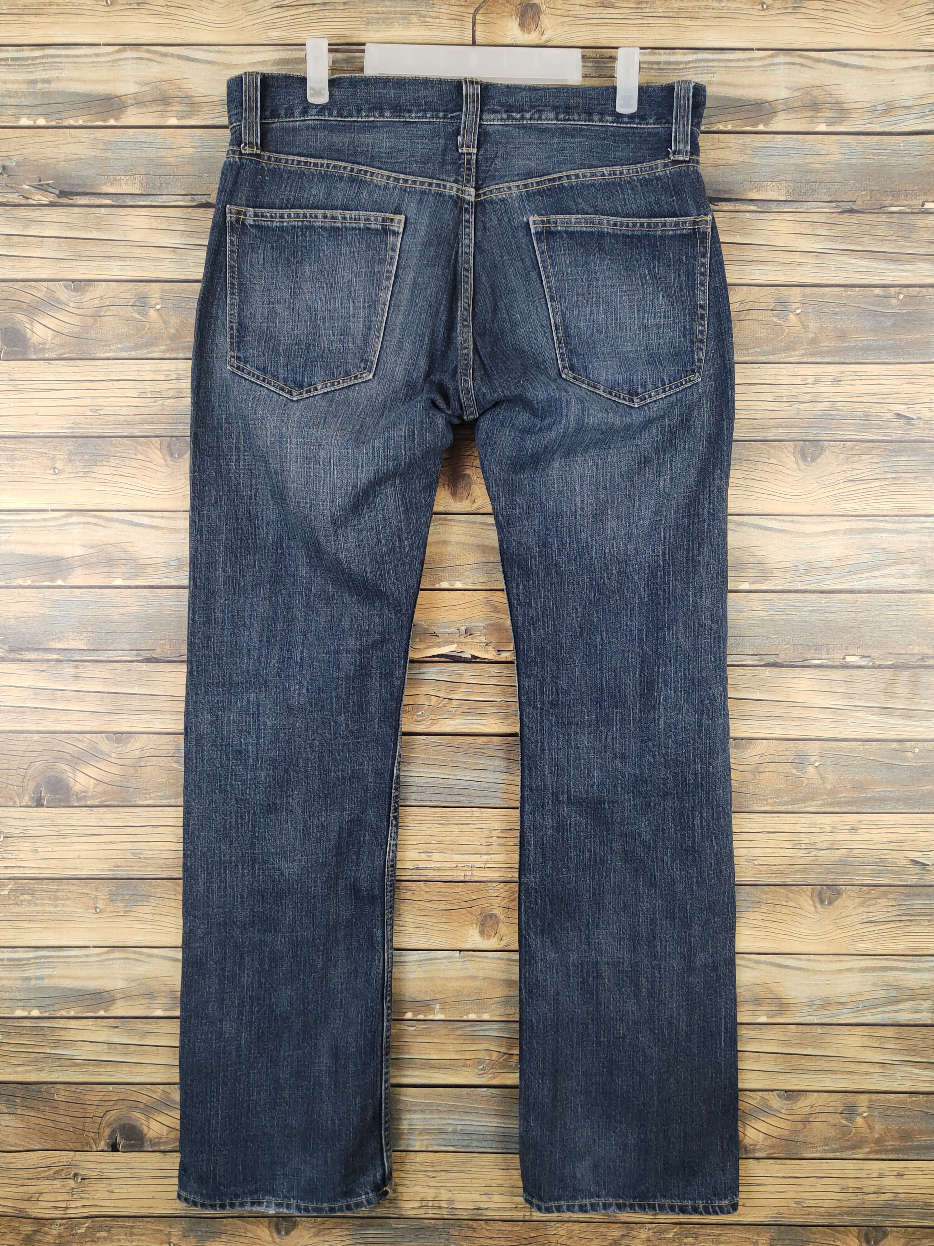 Japanese Brand Japanese Brand Dark Blue Distressed Ripped Jeans #W1397 Size US 34 / EU 50 - 8 Thumbnail