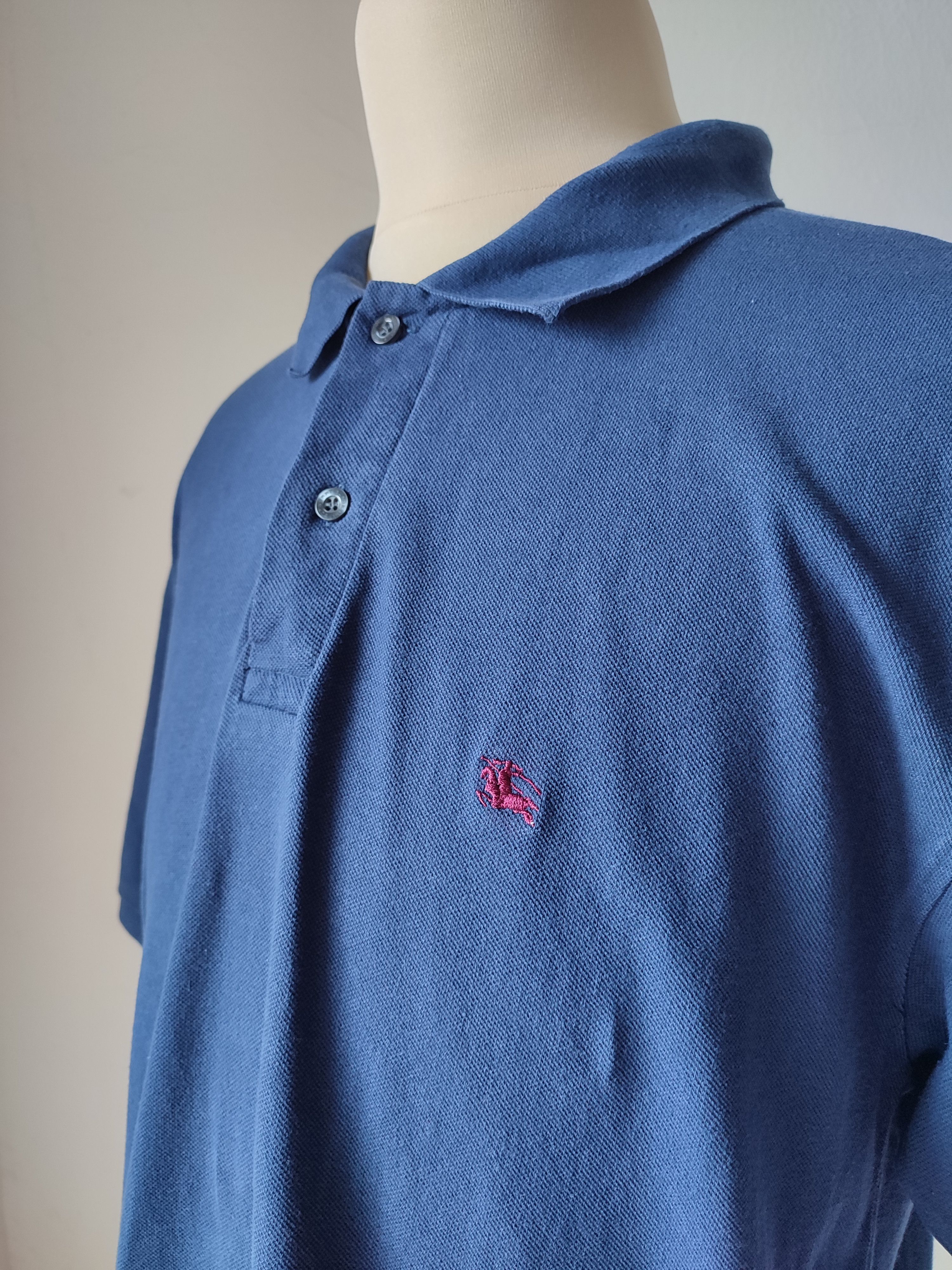 Burberry Vintage Burberry London Embroidery Polo Shirt Size US XL / EU 56 / 4 - 1 Thumbnail