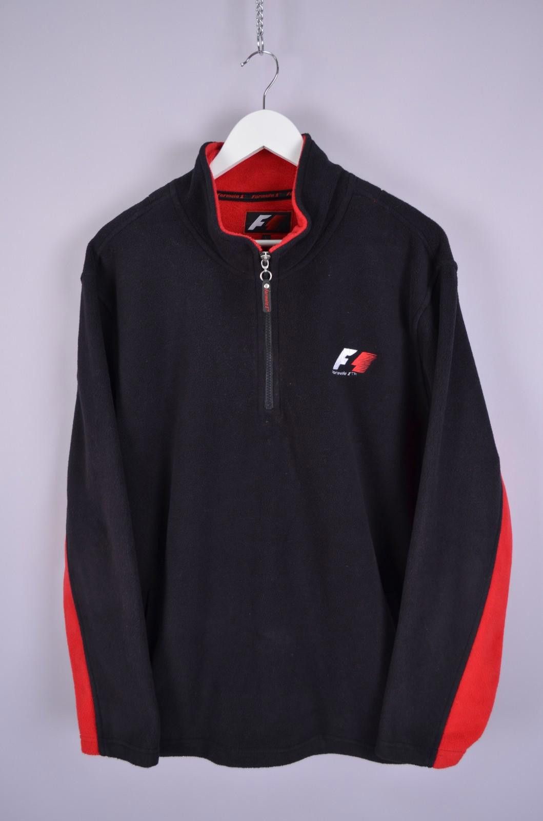 Formula 1 Mens Formula 1 1/4 Zip Black/Red Fleece Embroided Logo Sz L Size US L / EU 52-54 / 3 - 1 Thumbnail