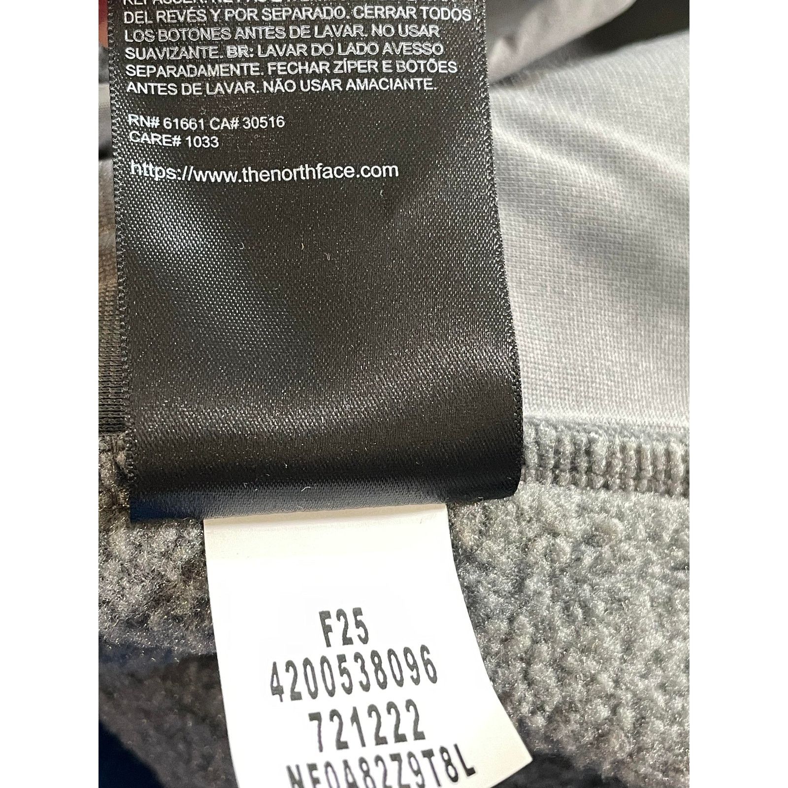 The North Face The North Face x Skims Tech Gunmetal Grey Fleece Jacket Size US L / EU 52-54 / 3 - 7 Thumbnail