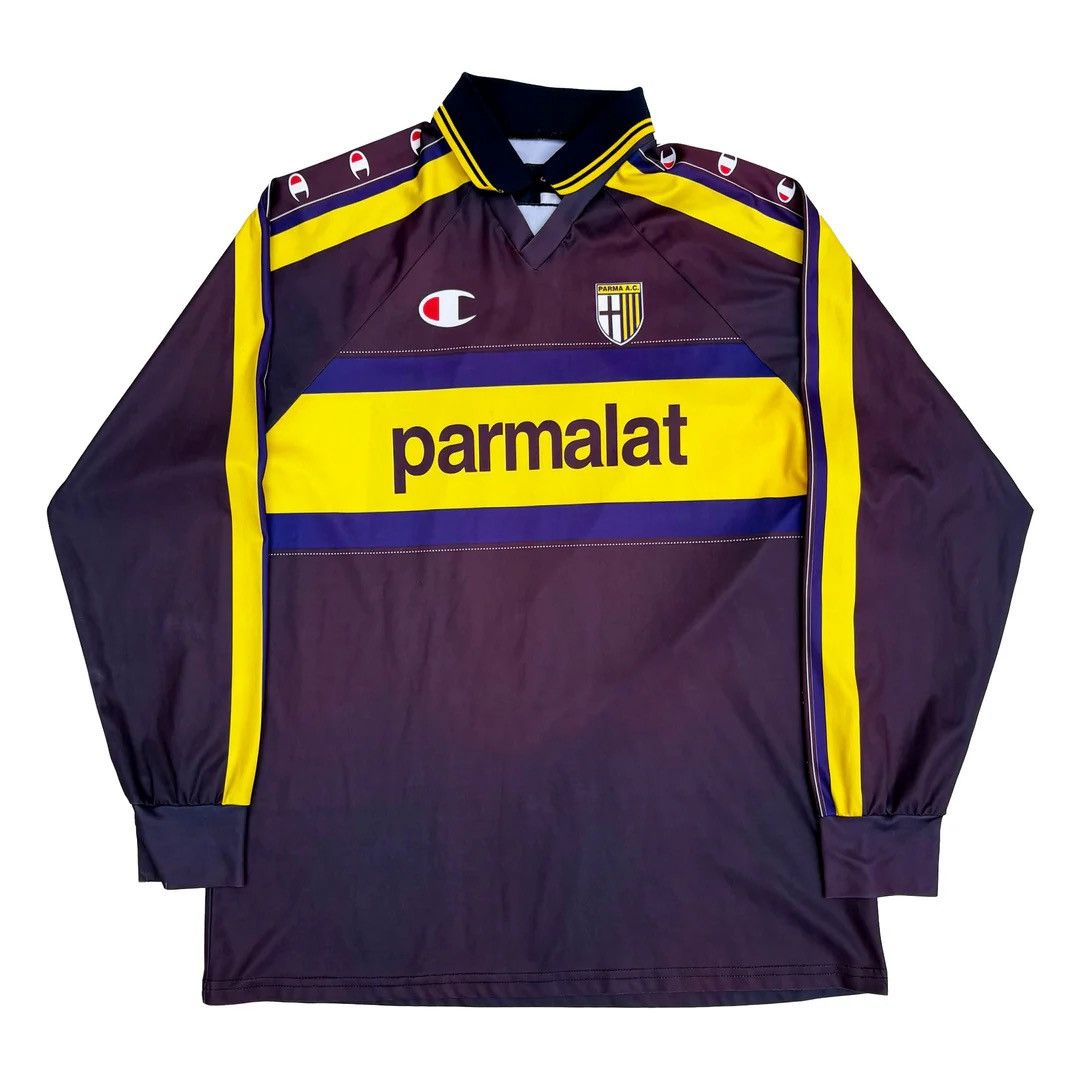 Champion Parma AC 1999 2000 90s Vintage Away Champion Soccer Jersey Size US L / EU 52-54 / 3 - 1 Thumbnail