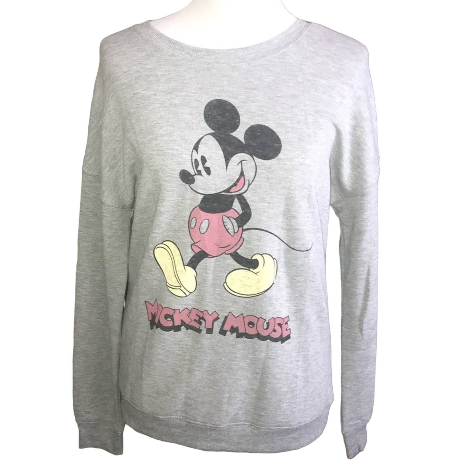 Disney Disney Mickey Mouse Gray with Mickey Mouse Sweatshirt Small Size S / US 4 / IT 40 - 1 Thumbnail